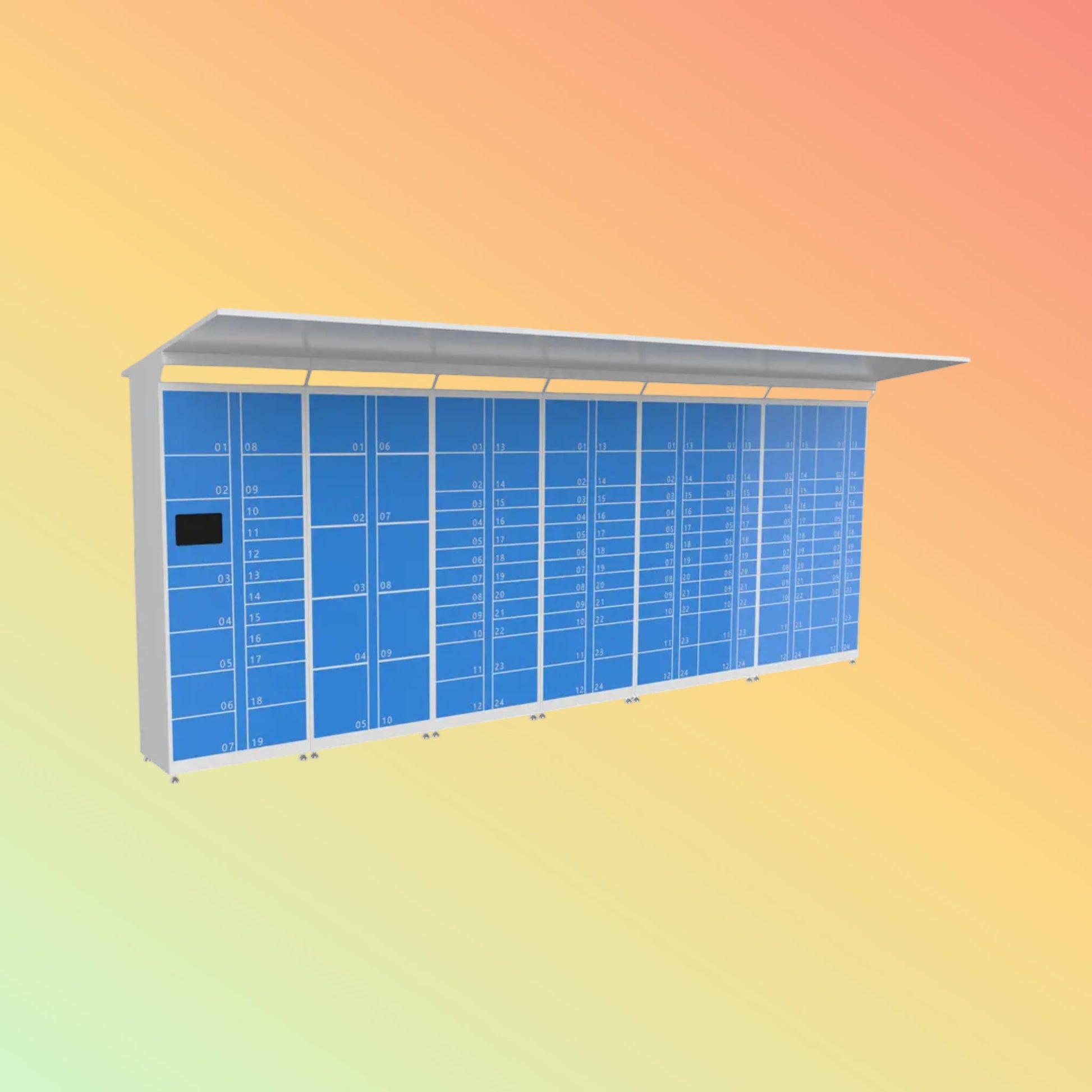 DEWOD DW-KDO Outdoor Smart Locker, Metal, Customizable Functions