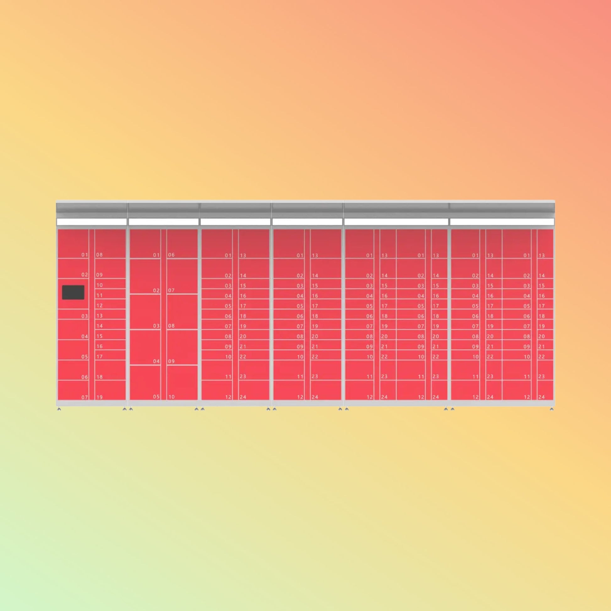 DEWOD DW-KDO Outdoor Smart Locker, Metal, Customizable Functions