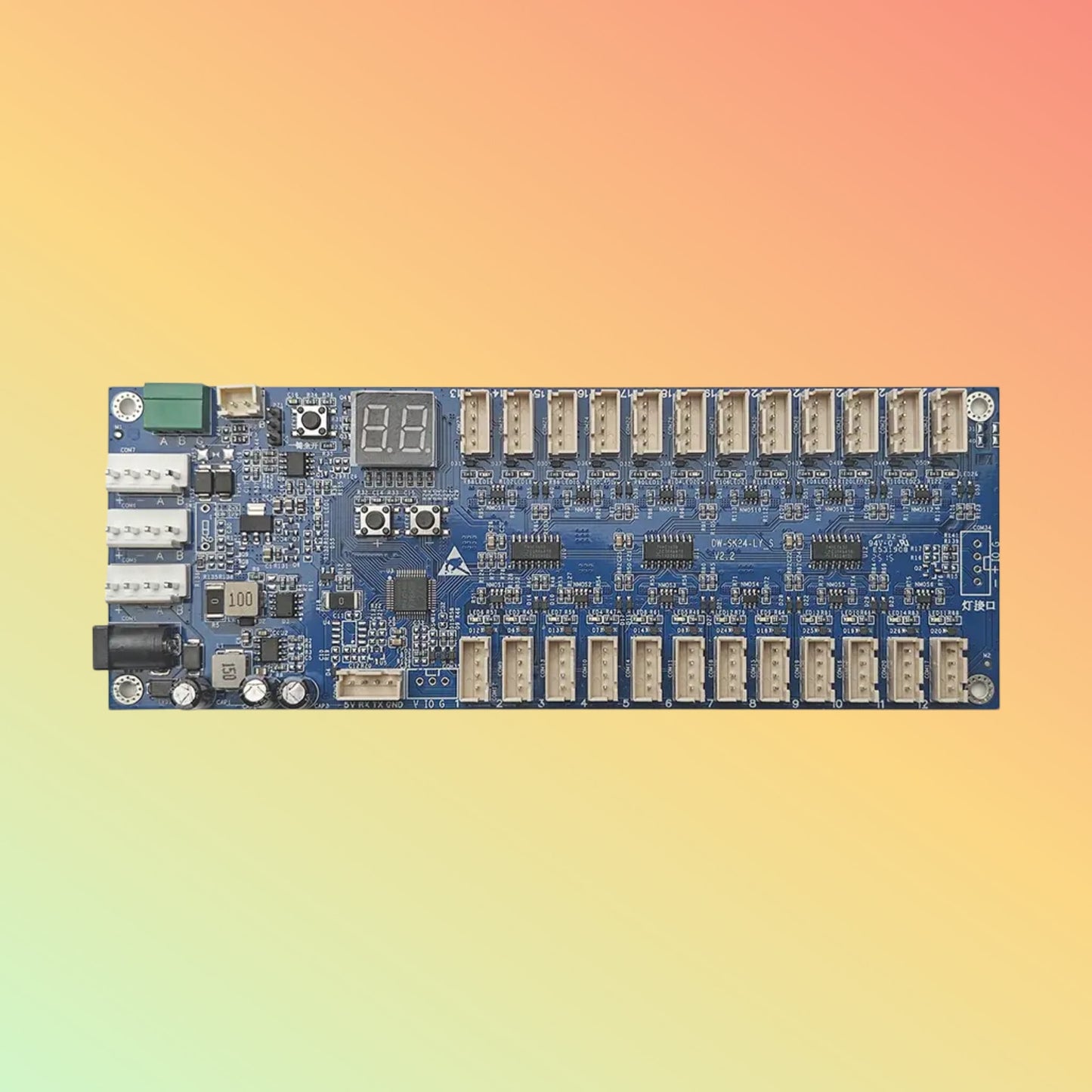 DEWOD SK24-LY-S 24CH Smart Locker Lock, RS485 Gym Control Board
