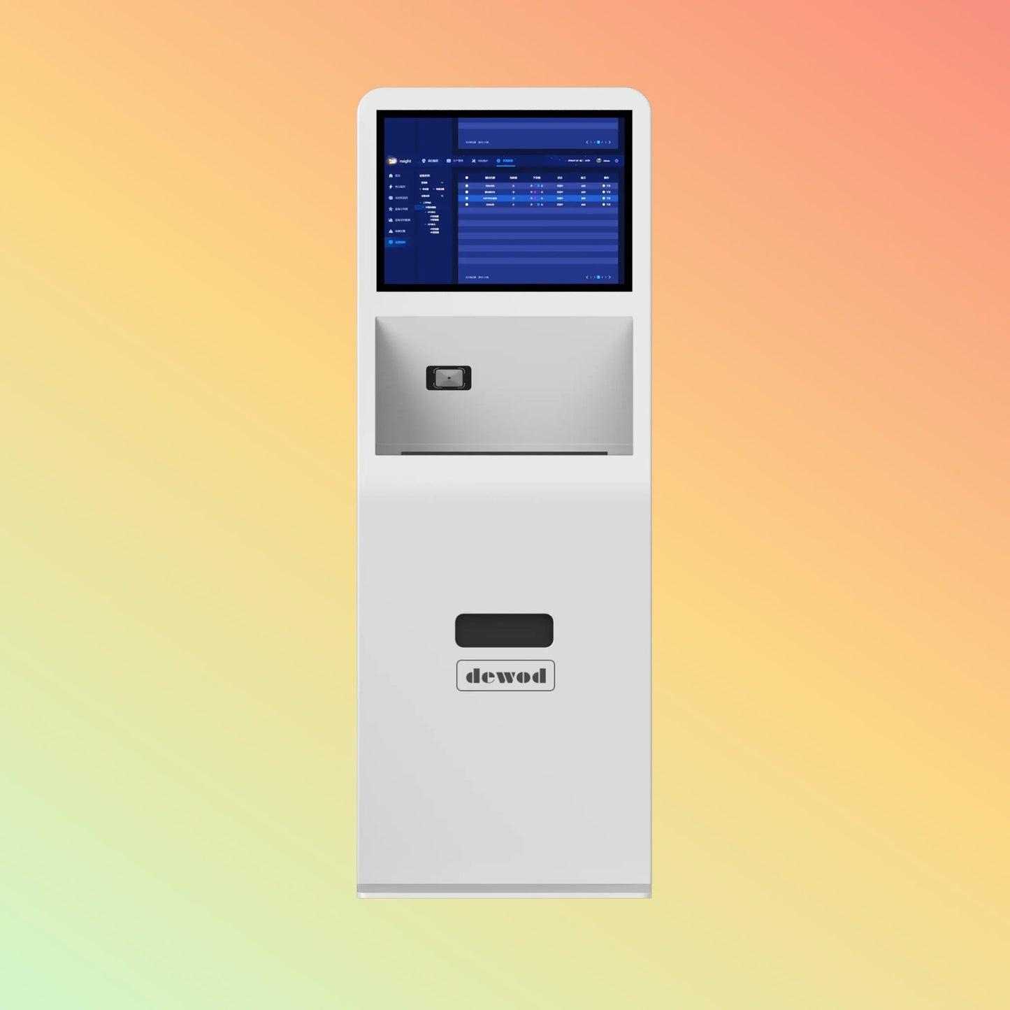 DEWOD 21.5-inch Self Service Kiosk Android Windows System Built-in QR Code Scanner