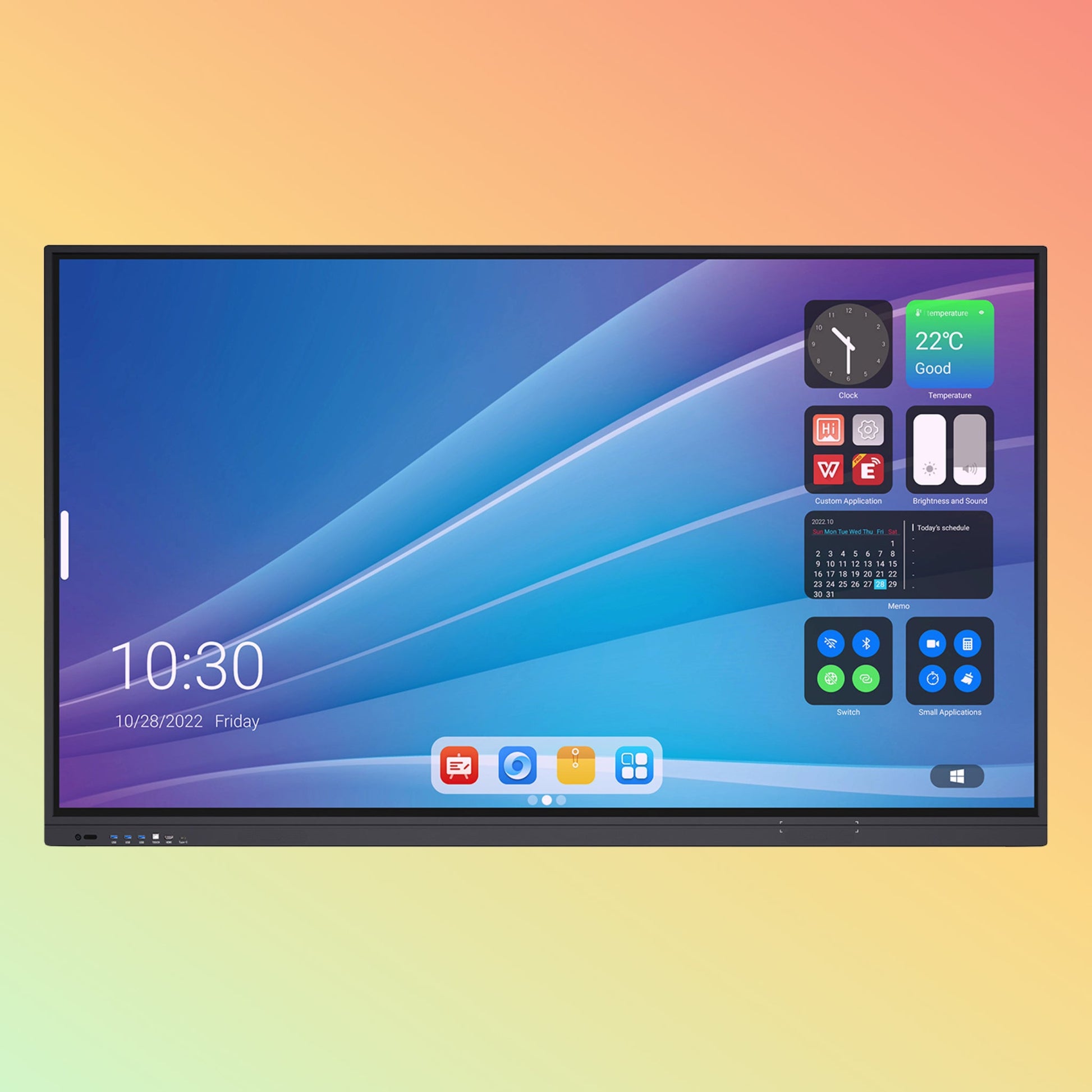 SMARTLINES Android 11 ST311D2-K  IR Interactive Flat Panel