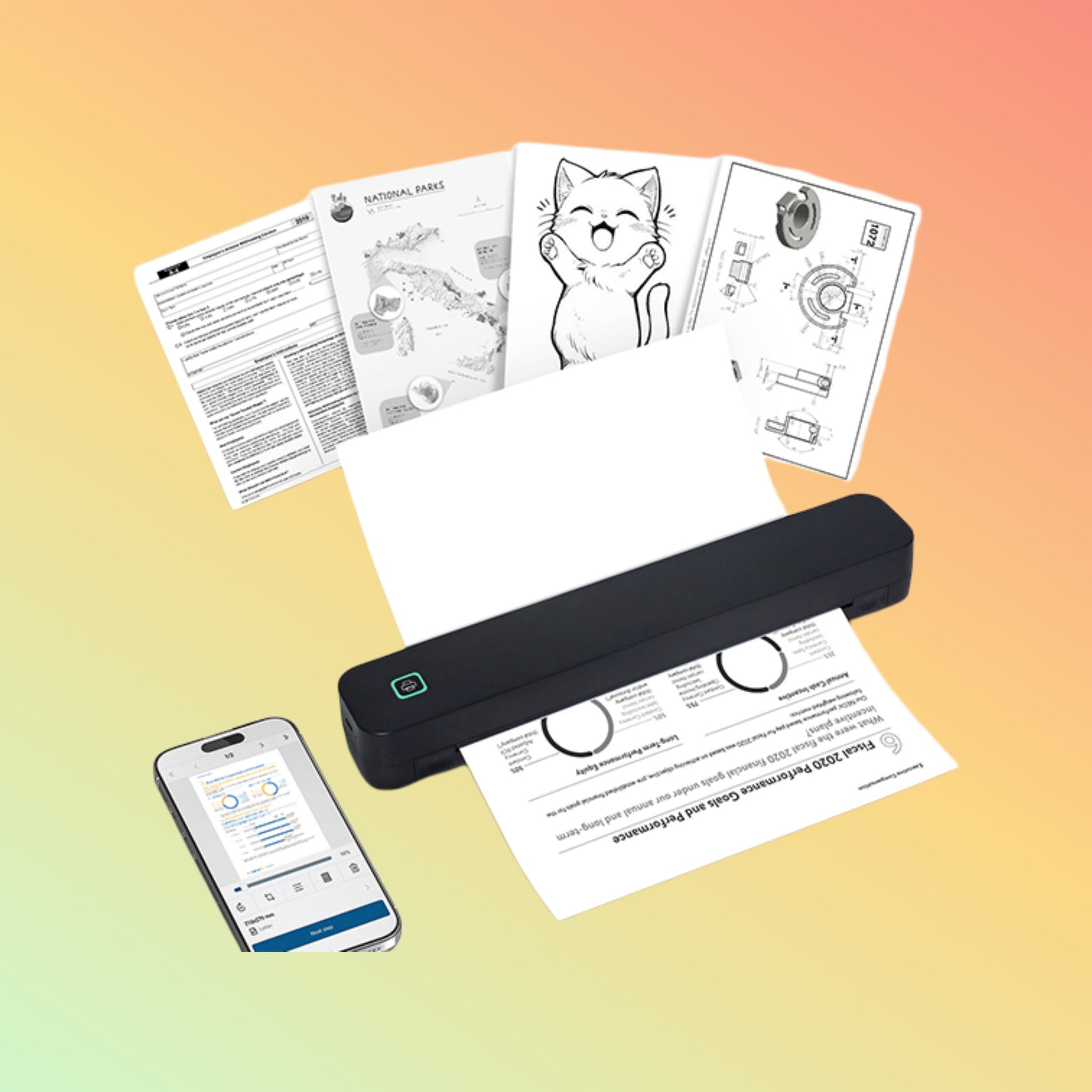 HZTZ A4XP Portable A4 Printer