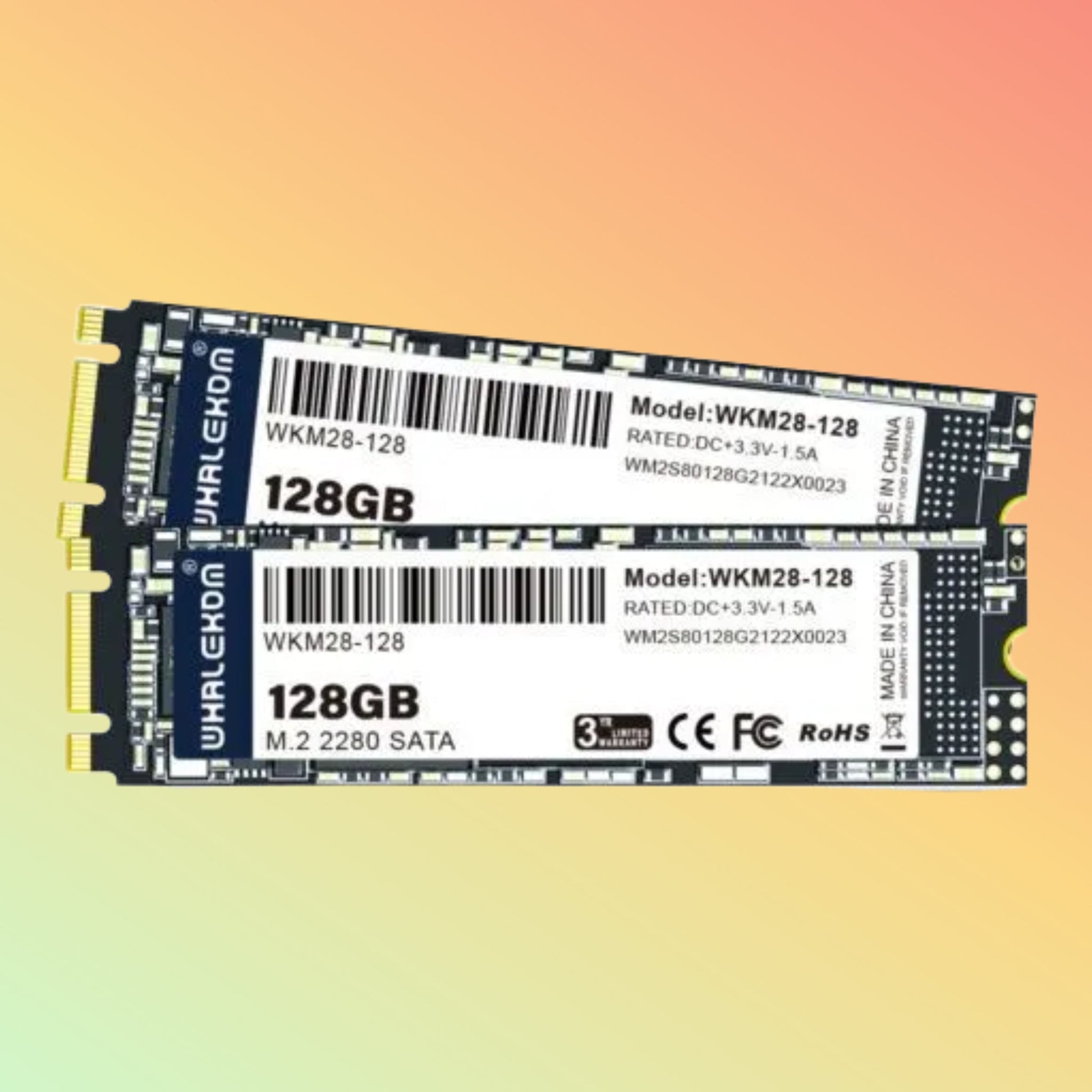 WHALEKOM WKVN-128GB M.2280 PCIe NVMe SSD – 128GB Solid State Drive