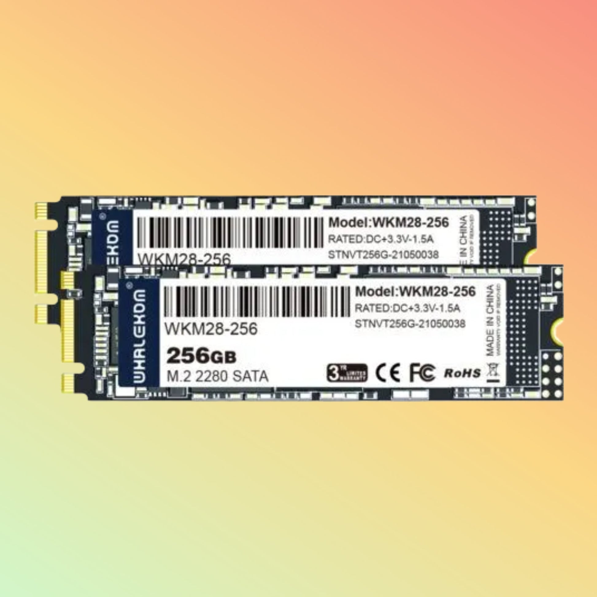 WHALEKOM WKM28 – M.2 SATA 2280 SSD – 256GB Solid State Drive