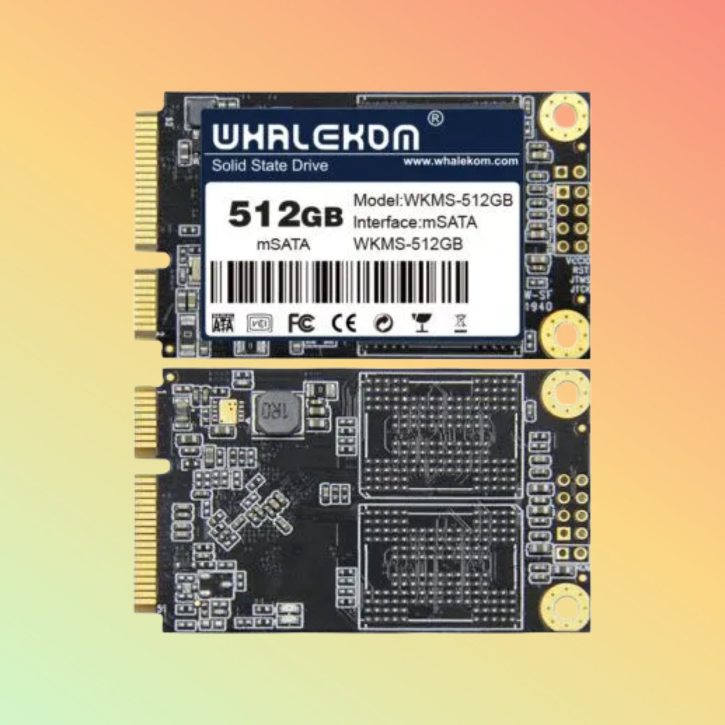 WHALEKOM WKMS-512 MSATA SSD – 512GB Solid State Drive