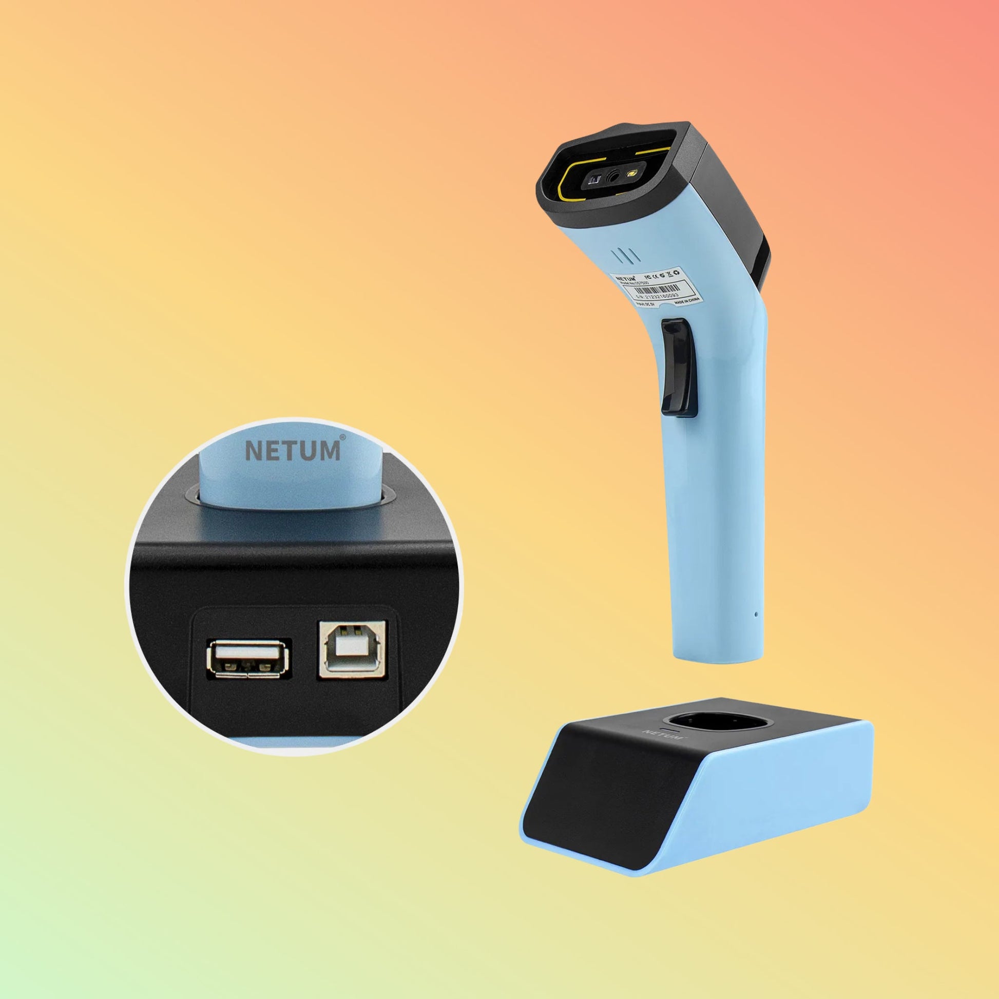 NETUM DS7500 Bluetooth 2D Barcode Scanner Handheld – NEOTECH® UAE