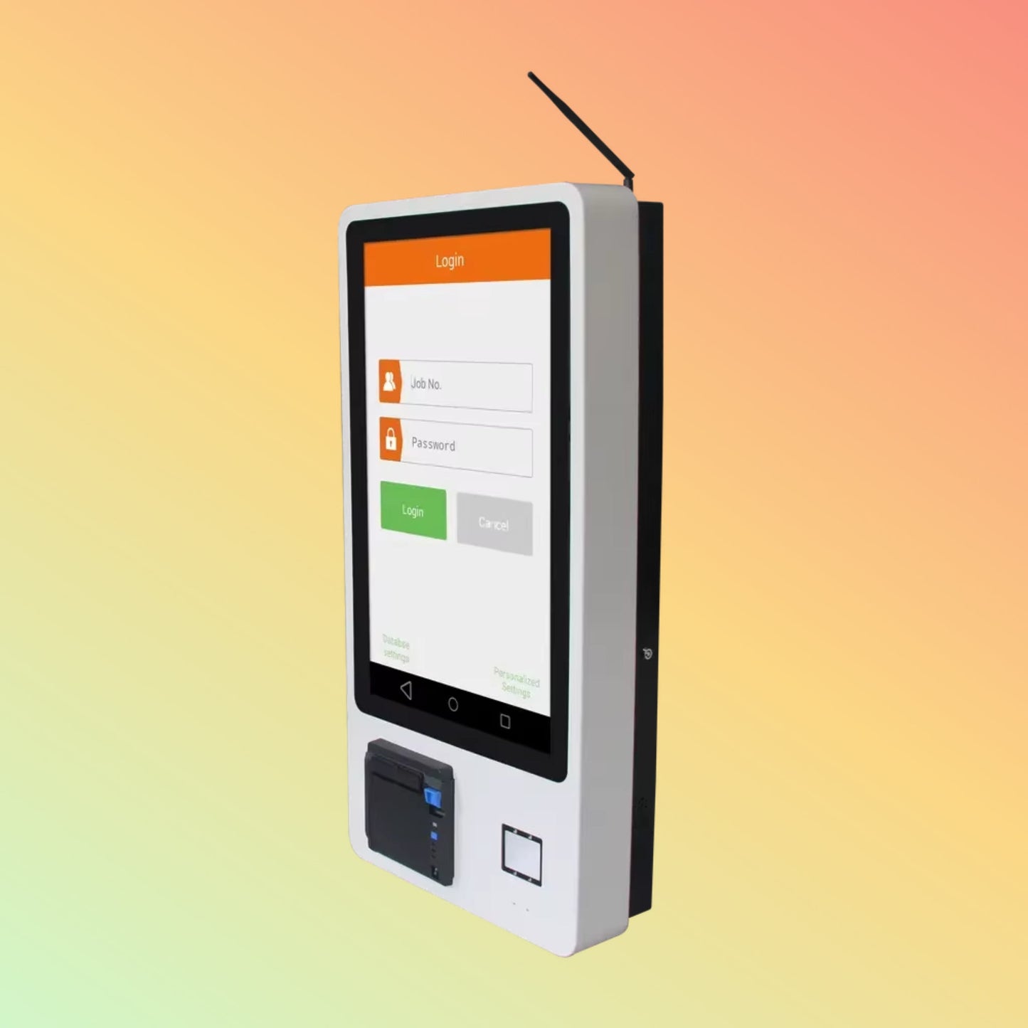 23.8" POS Holder Stand, Wall/Floor Mount Self-Service Kiosk