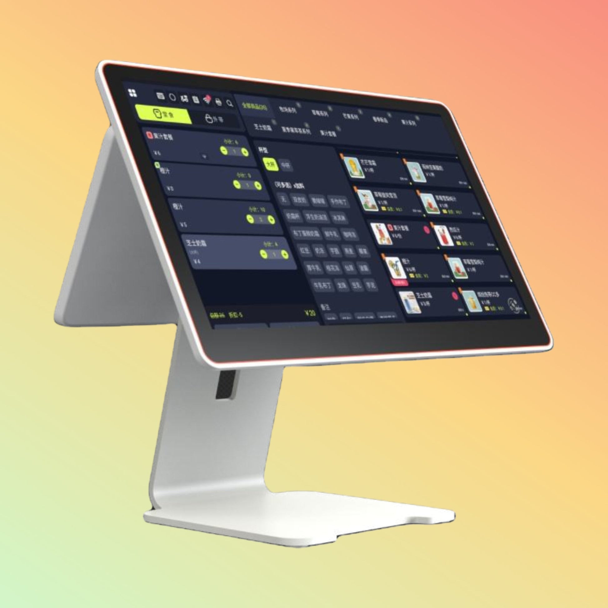 15.6" HD Android 11 Cafe POS, Capacitive Touch Kiosk w/ Google Play