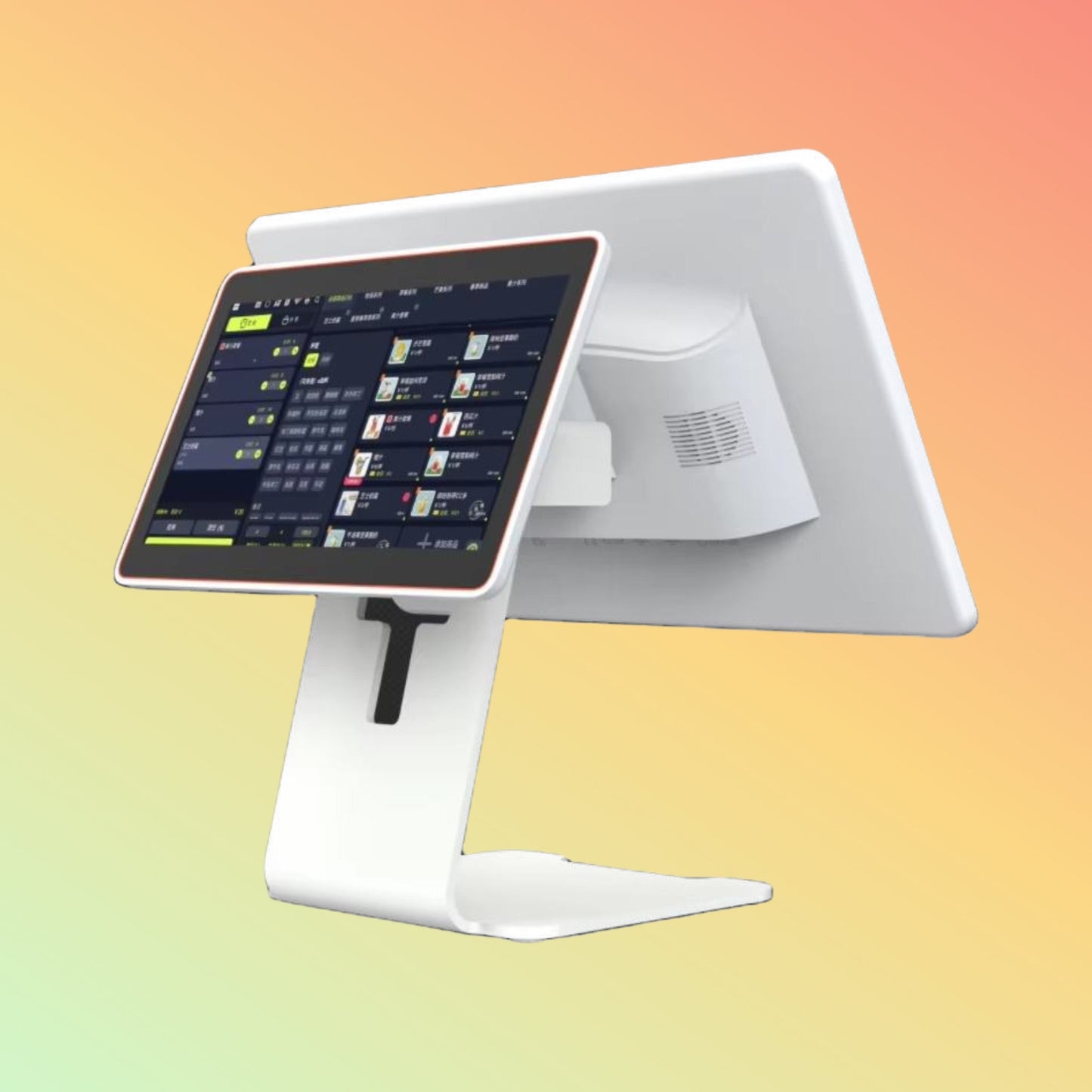 15.6" Foldable Android 11 POS Terminal, Cafe Touch Cash Register