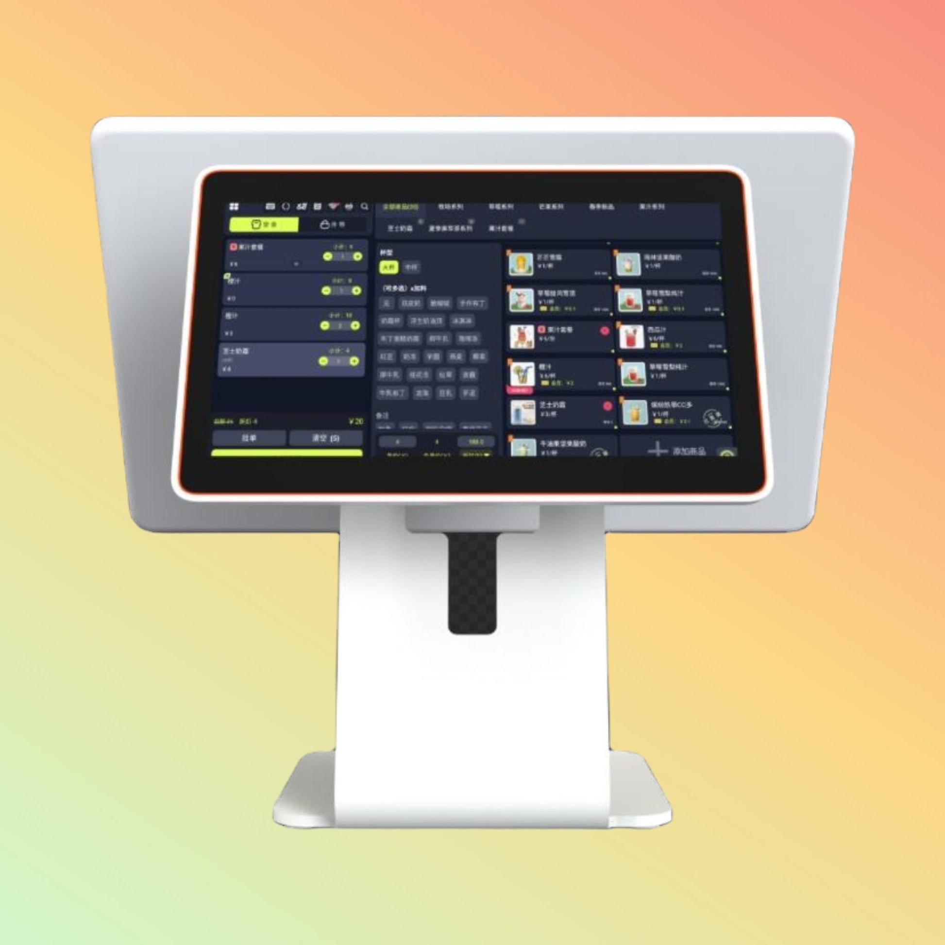 15.6" Foldable Android 11 POS Terminal, Cafe Touch Cash Register