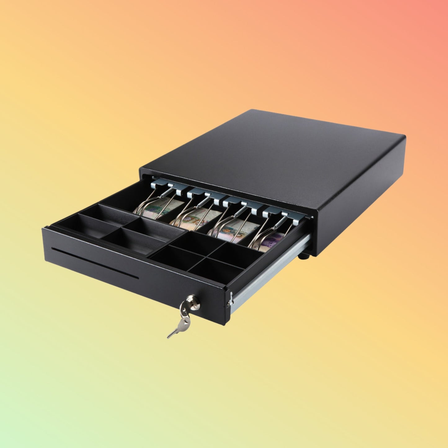 ALWAYPOS Heavy-Duty Metal Design with Removable Coin Tray