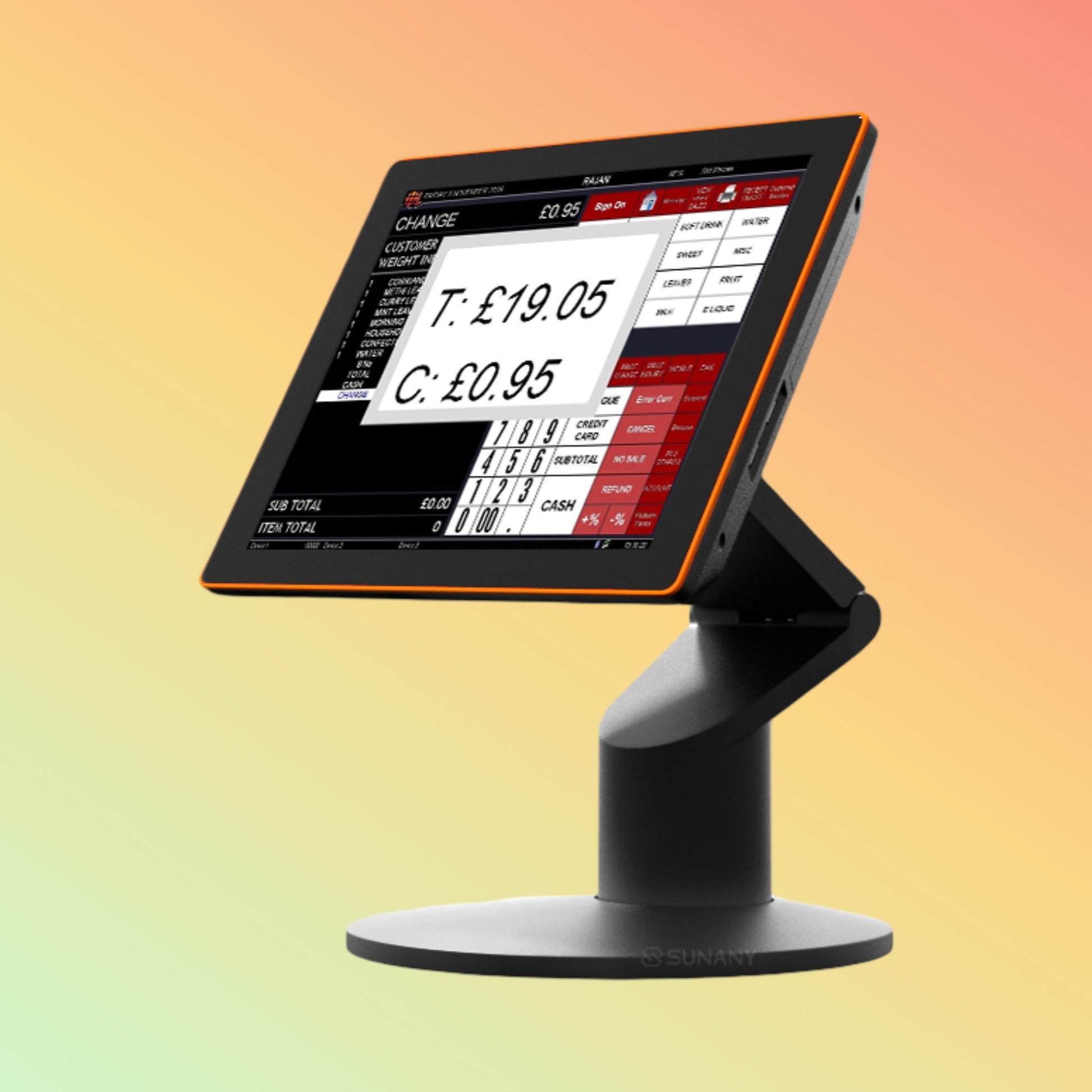 SUNANY T200-15 EPOS System for Restaurant