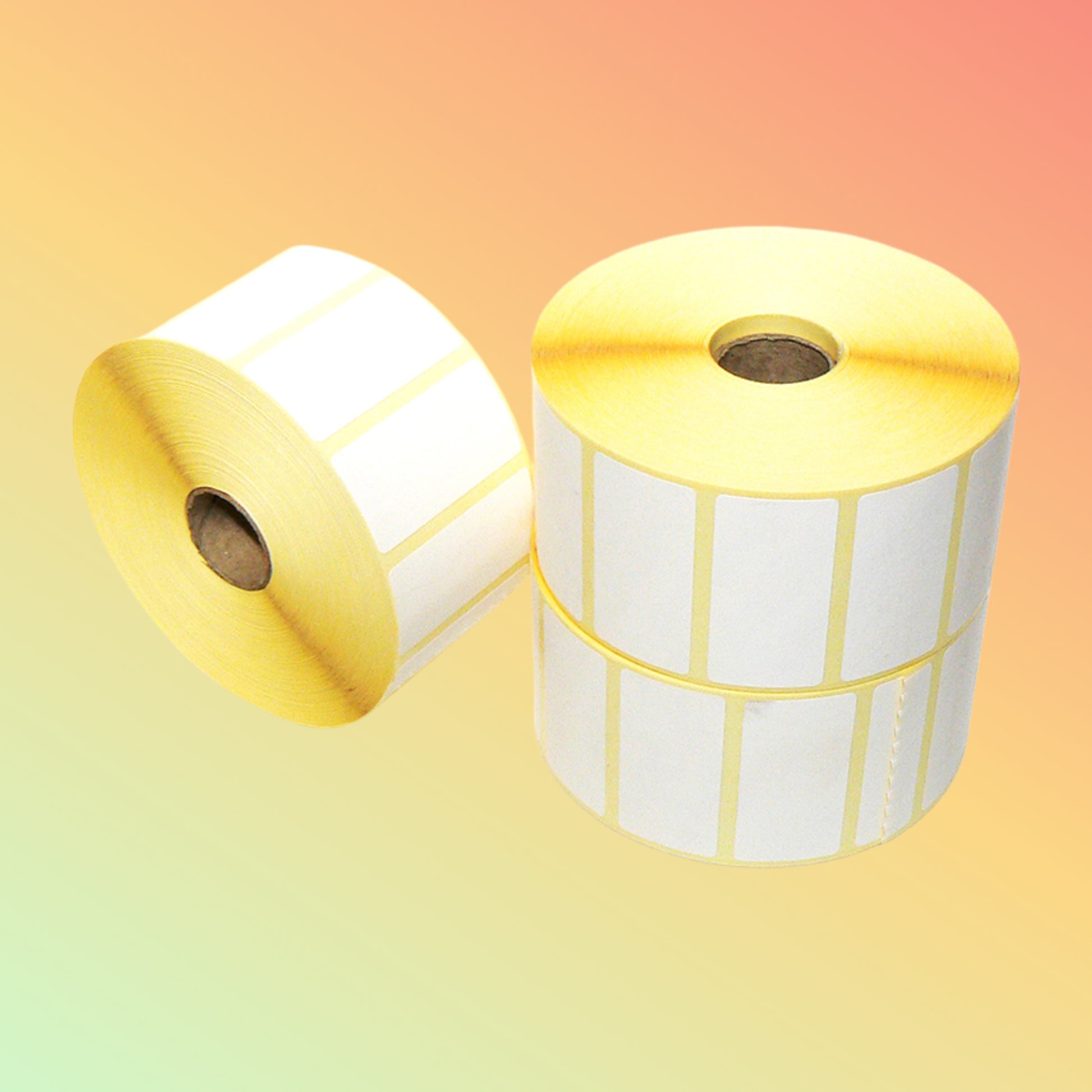 27x27mm, 50x25mm थर्मल लेबल – कस्टम सिंगल/डबल रो