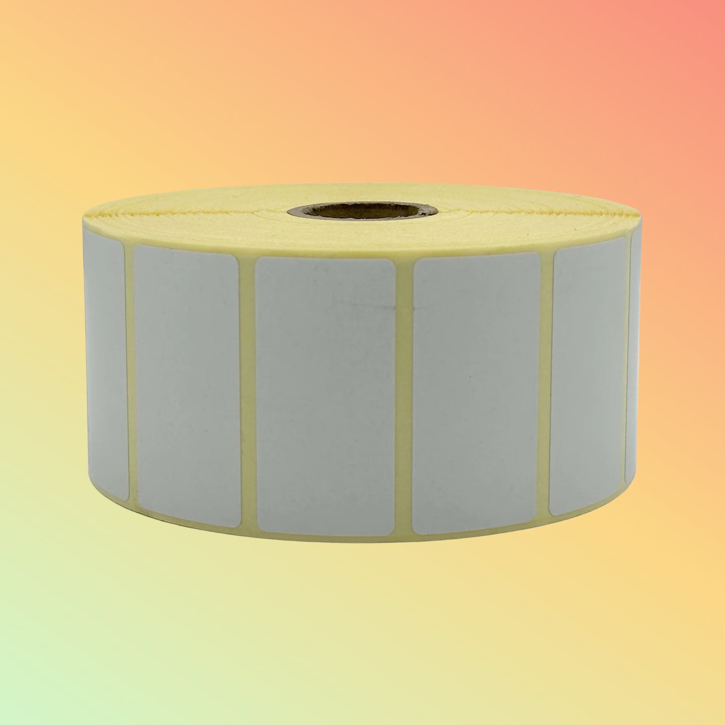 27*27mm 50*25mm फैक्टरी हॉट थर्मल लेबल, कस्टम आकार एकल पंक्ति