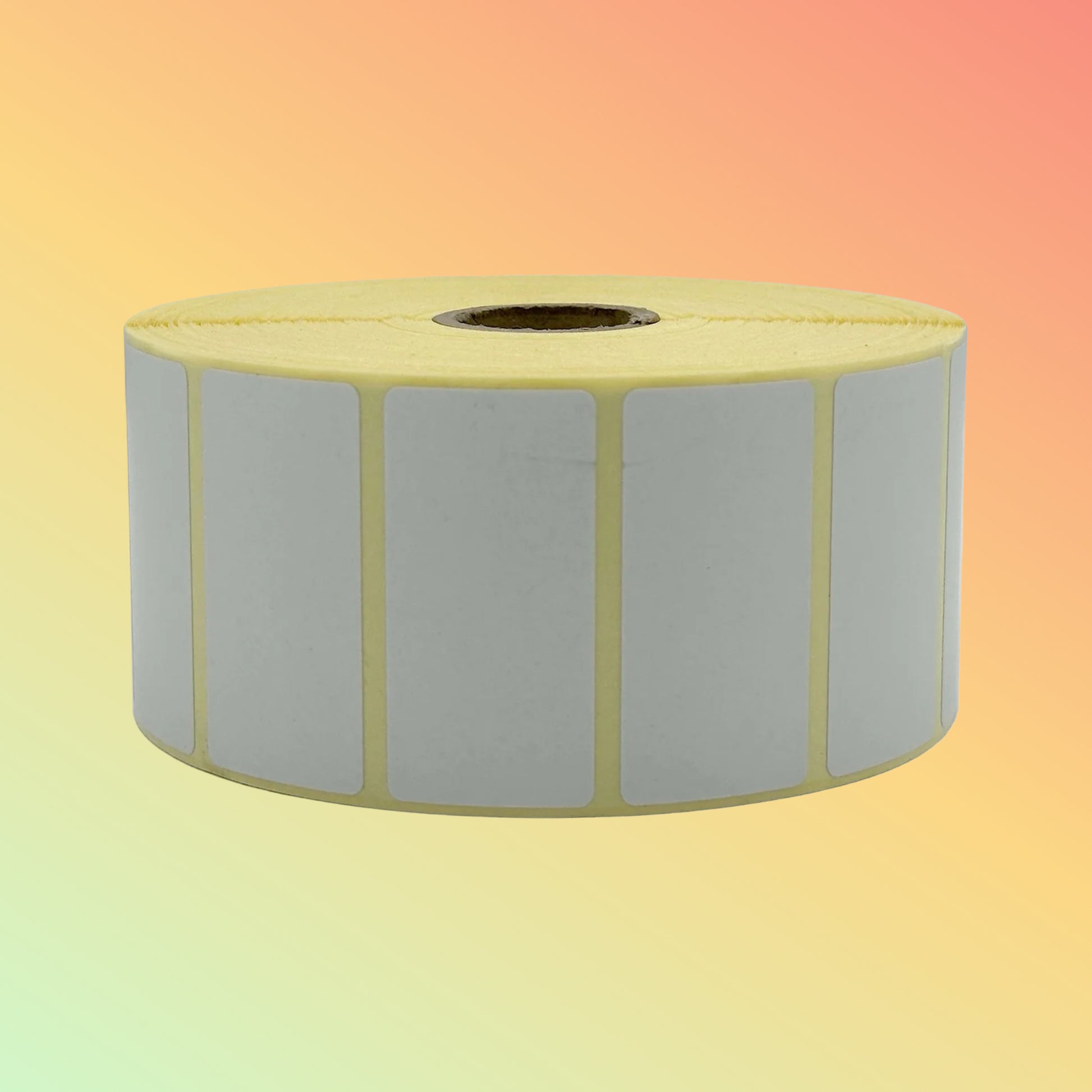 27*27mm 50*25mm फैक्टरी हॉट थर्मल लेबल, कस्टम आकार एकल पंक्ति