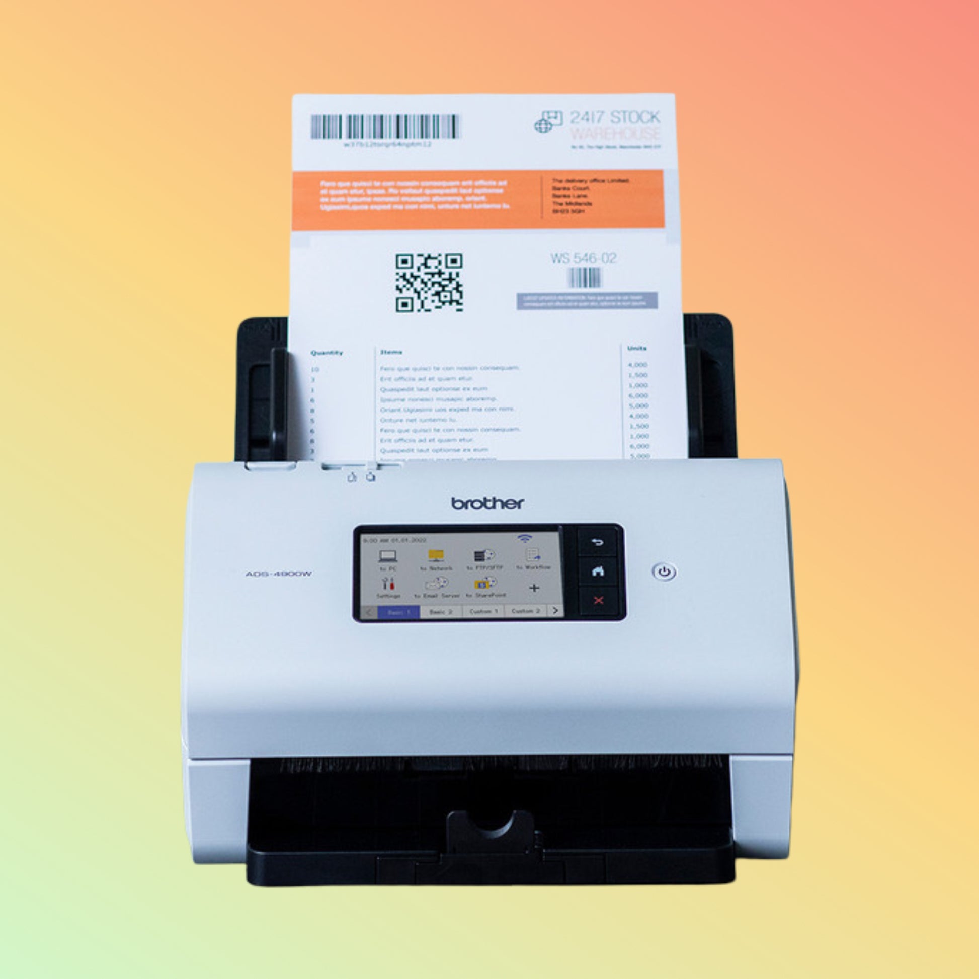 Brother ADS-4900W High-Speed Document Scanner UAE | 60ppm Network Office Scanner – NEOTECH®