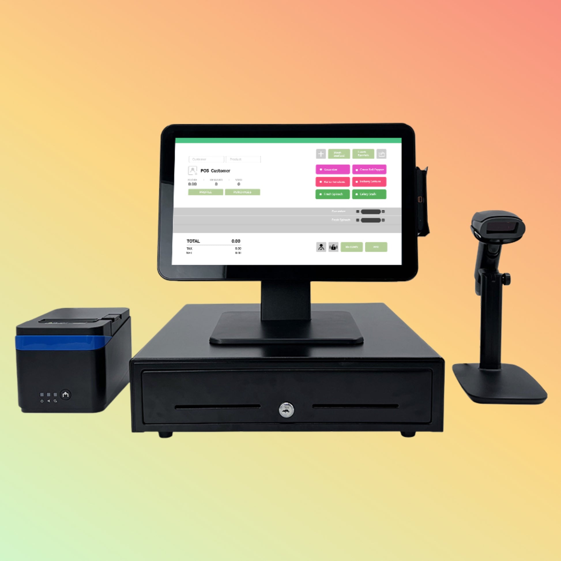 MAKEN POS Machine Cash Register POS System for Restaurant | NEOTECH® UAE