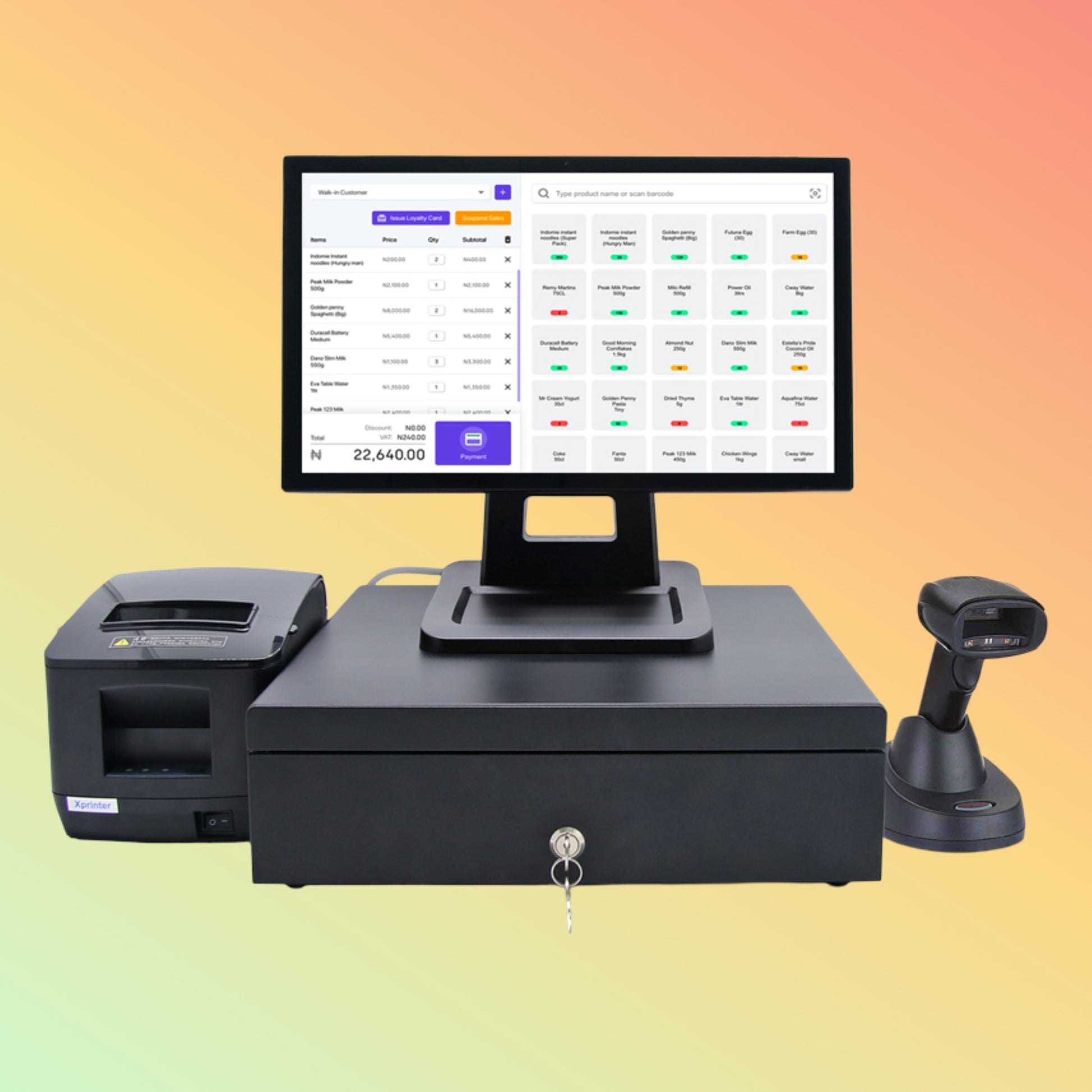 MAKEN POS Machine Cash Register POS System for Restaurant | NEOTECH® UAE
