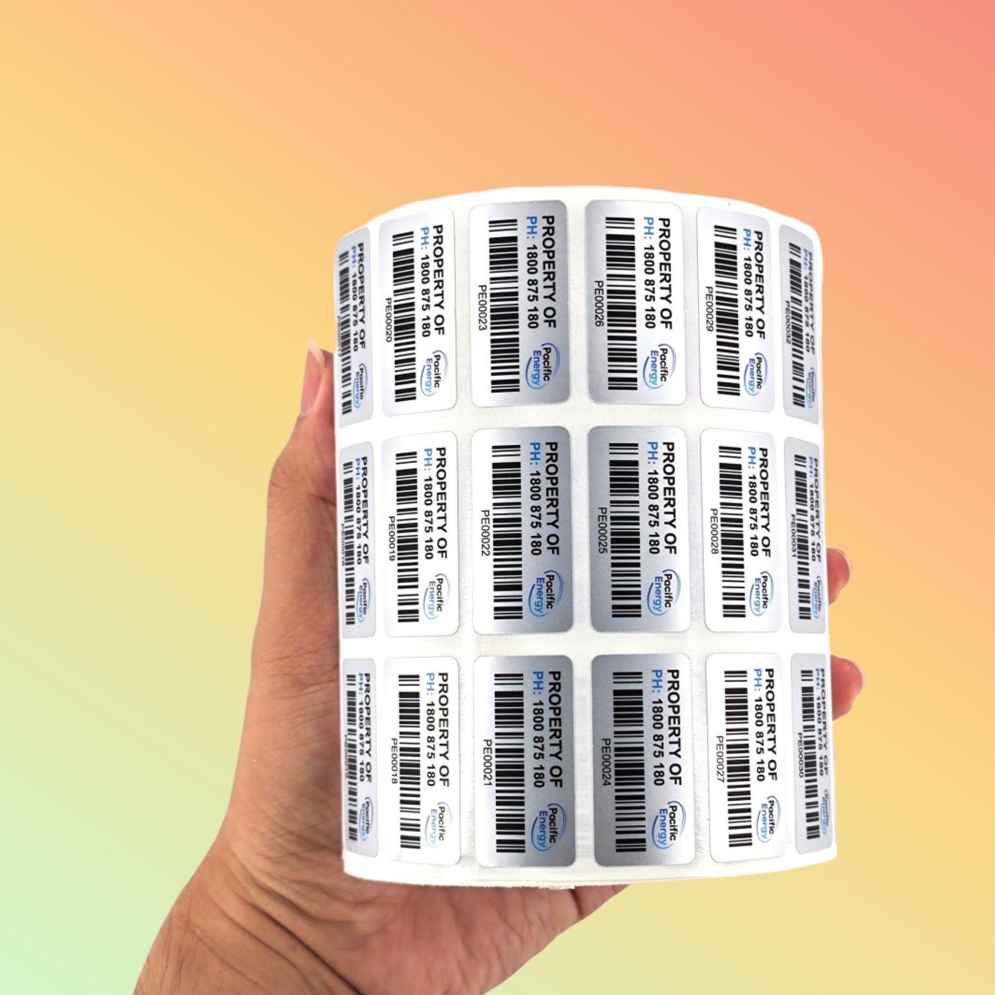 Synthetic Waterproof Barcode Label Printing UAE | PP, PVC & Durable Label Printing Services | NEOTECH® UAE
