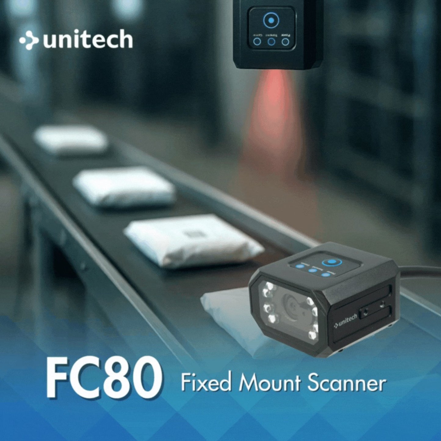 Unitech FC80 Fixed Mount Barcode Scanner | DPM, 1D & 2D Industrial Scanner | NEOTECH® UAE