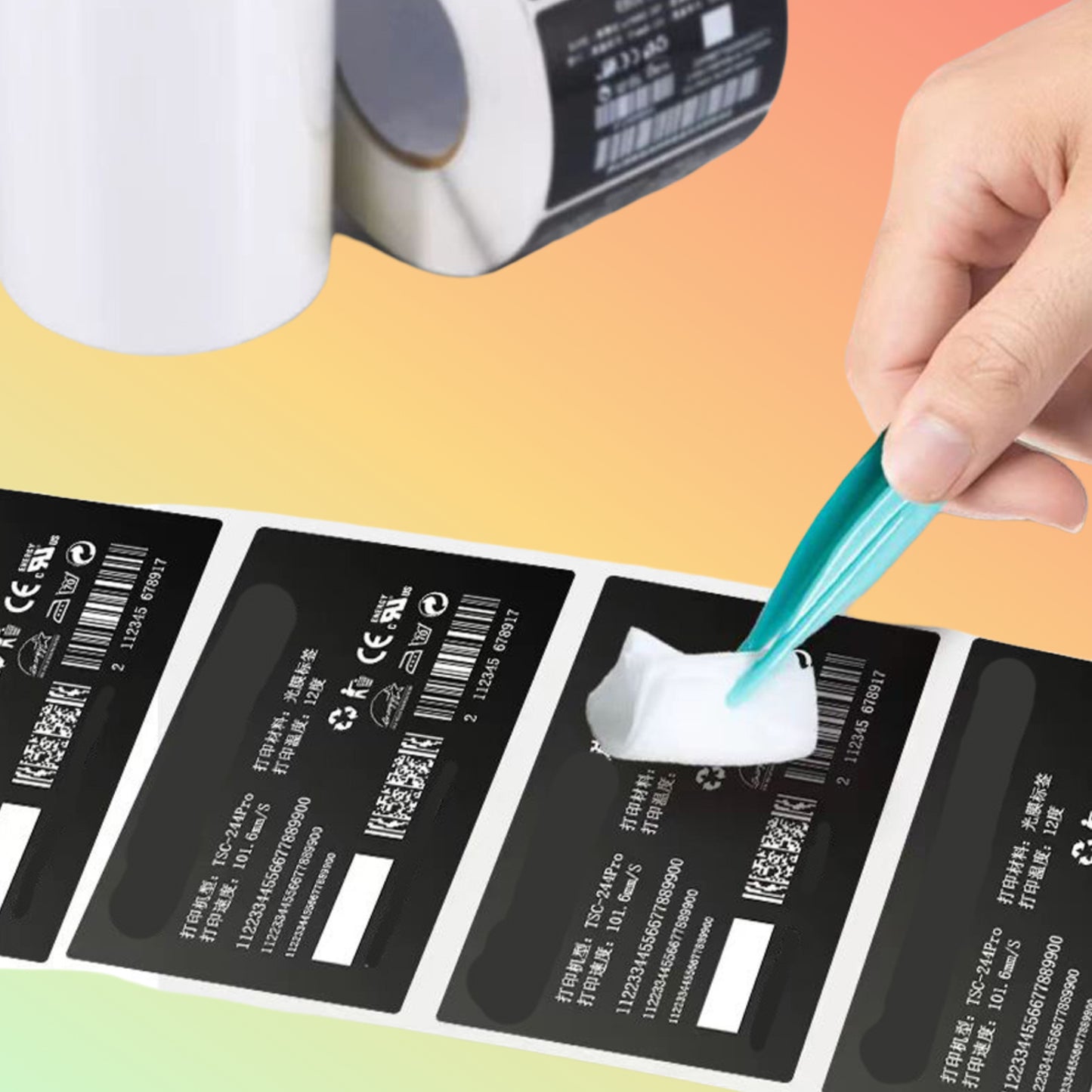 White Washable Resin Thermal Transfer Ribbon 110mm×600m | NEOTECH® UAE