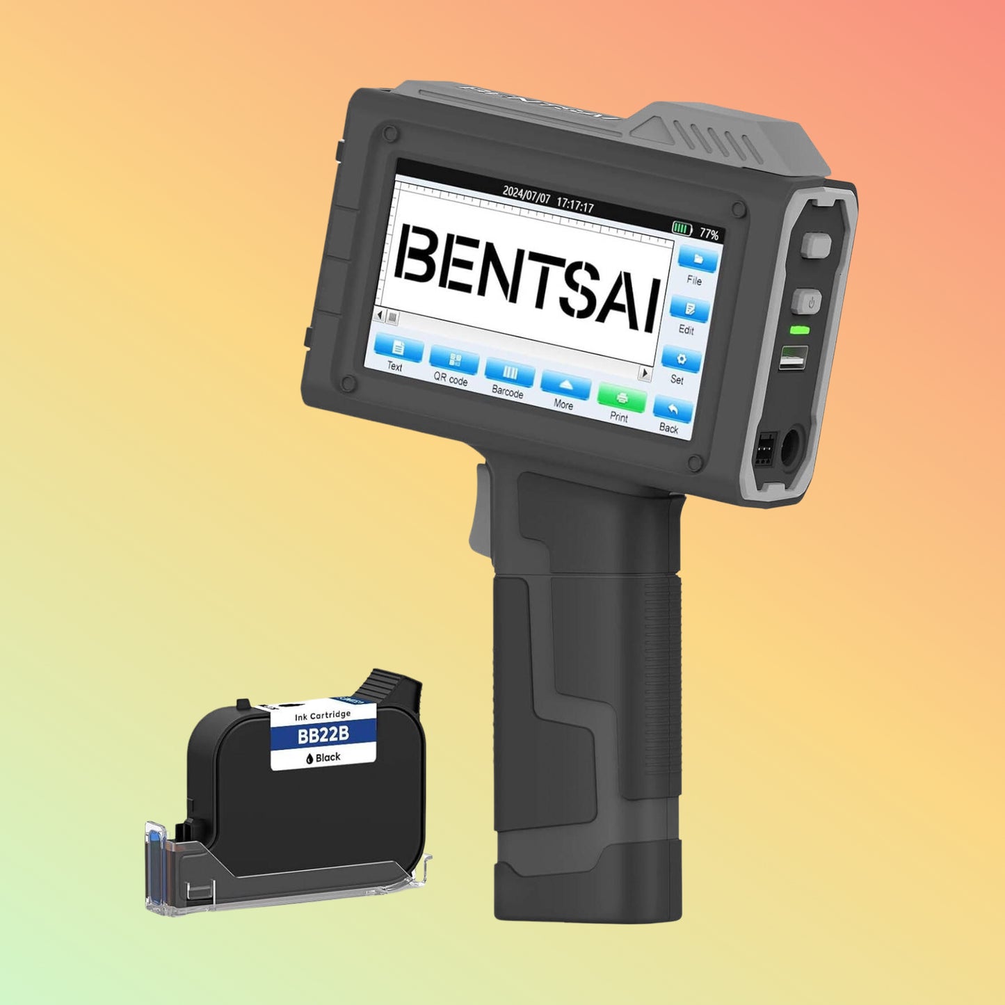 BENTSAI BT-HH6210B Portable Handheld Inkjet Printer 25.4mm | NEOTECH® UAE