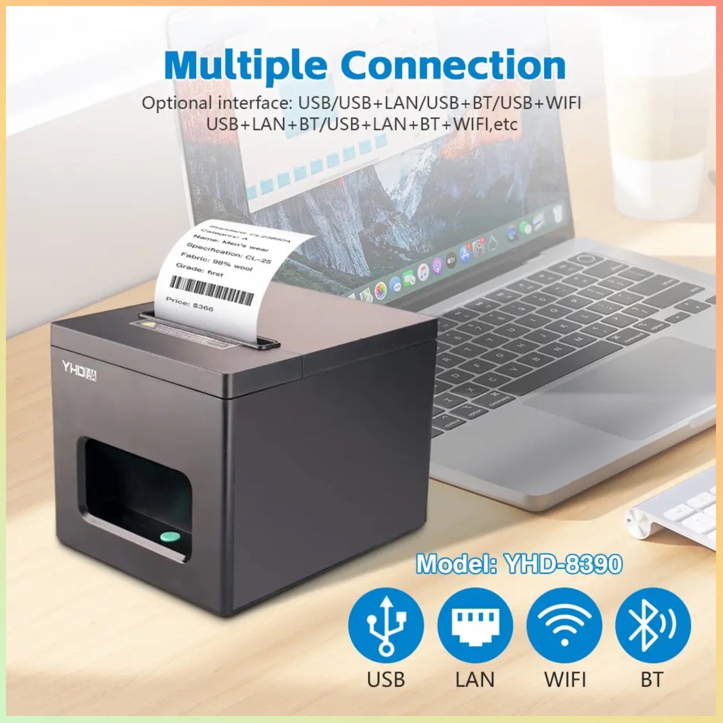 YHD-8390 80mm Direct Thermal Receipt Printer | NEOTECH® UAE