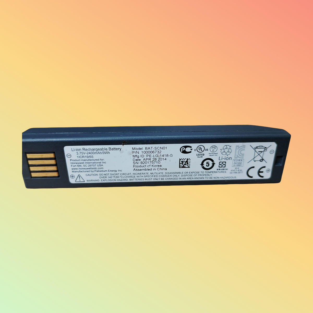हनीवेल BAT-SCN01, 2600MAH 3.7V Li-ion के लिए बैटरी रिप्लेसमेंट बैटरी