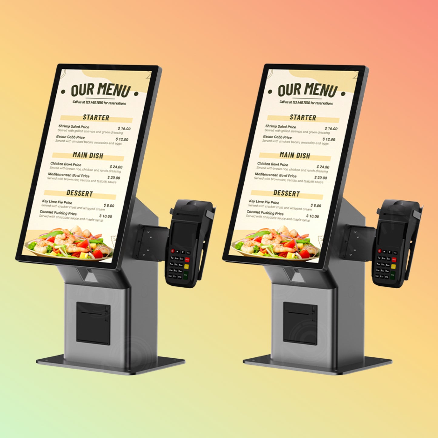 21.5-Inch Self-Service Kiosk with Printer & 2D Scanner | NEOTECH® UAE