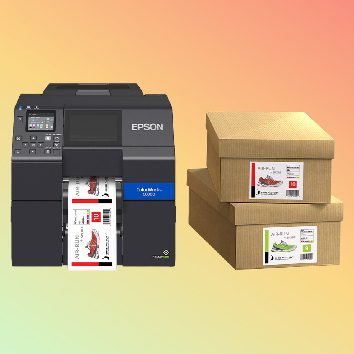 Epson ColorWorks CW-C6050 4-Inch Industrial Colour Label Printer | NEOTECH® UAE