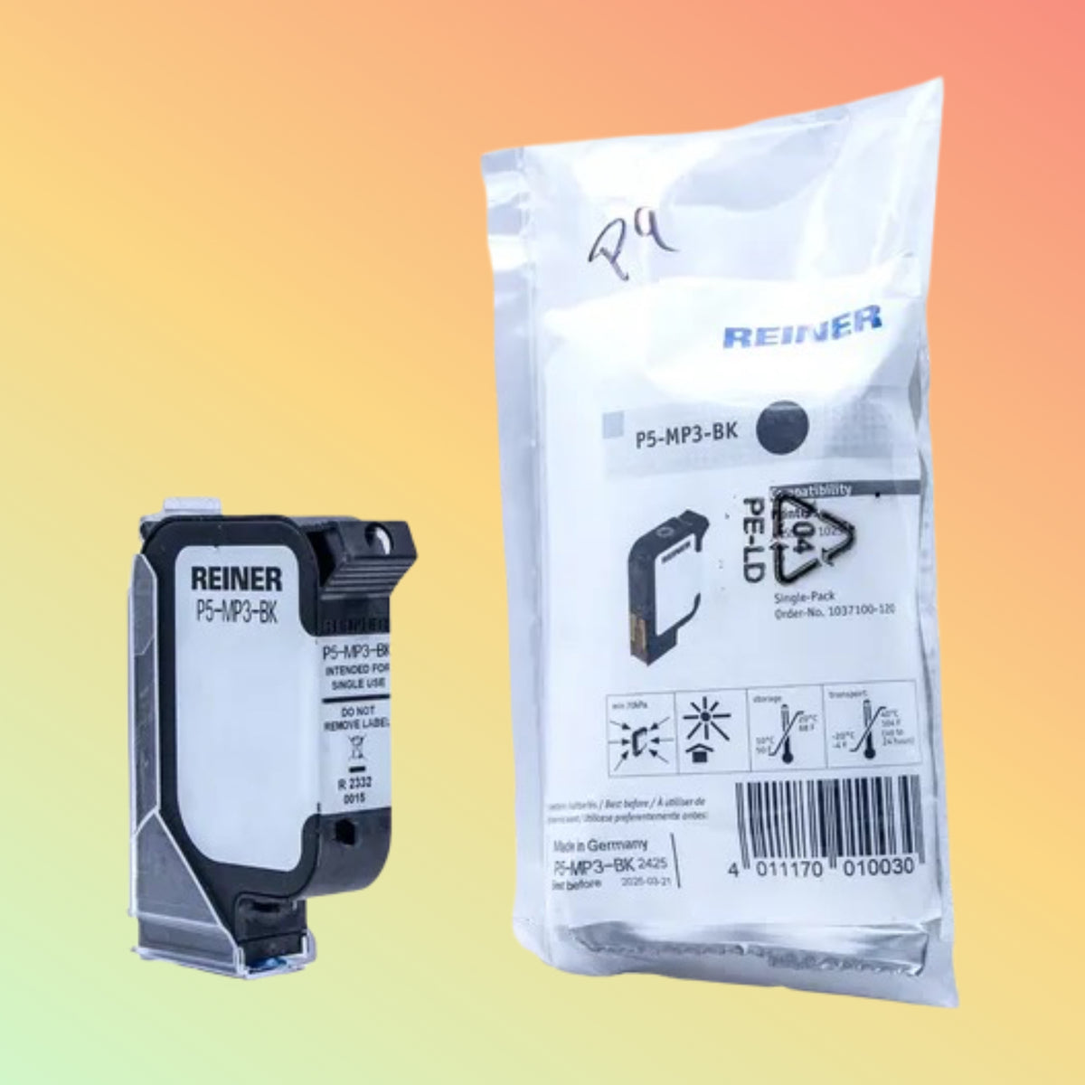 REINER P5-MP4-BK Black Quick-Drying Ink Cartridge for jetStamp 1025 | NEOTECH® UAE