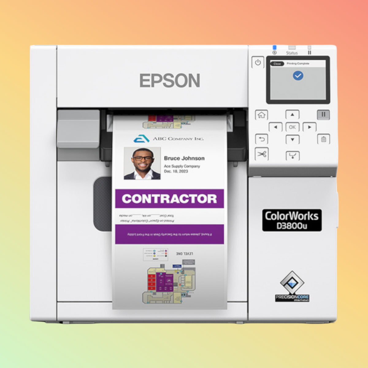 Epson ColorWorks CW-D3800 Colour Label & Badge Printer | NEOTECH® UAE
