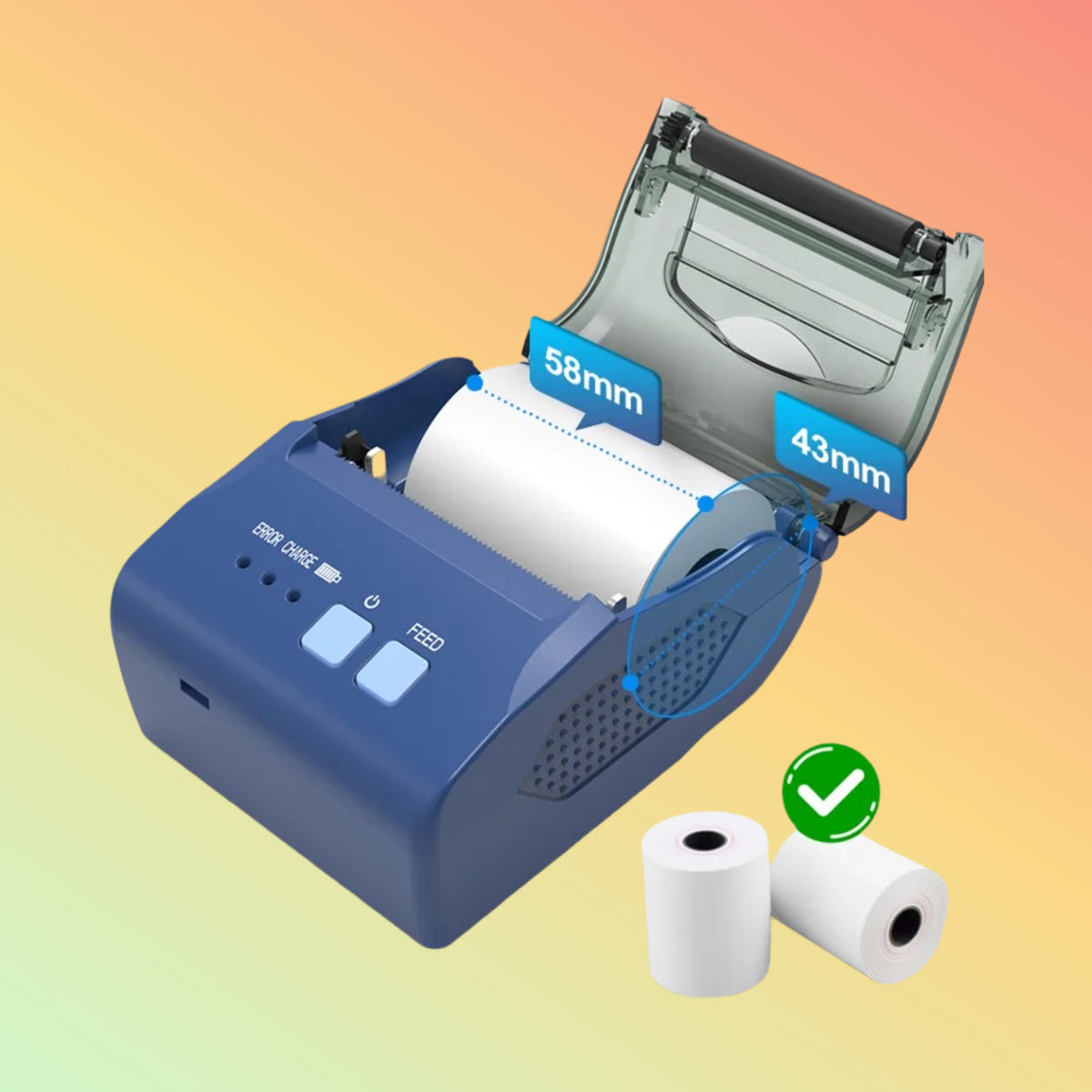 ZJ-5810 58mm Portable Bluetooth Thermal Receipt Printer | NEOTECH® UAE