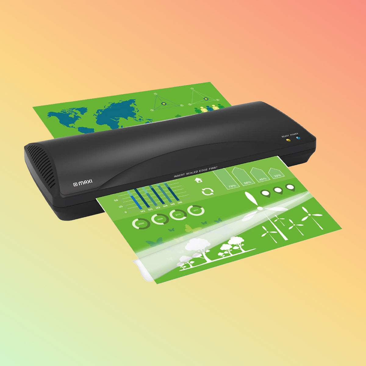 MAXI MX-LM383M A3 Metal Body Thermal Laminator Machine | NEOTECH® UAE