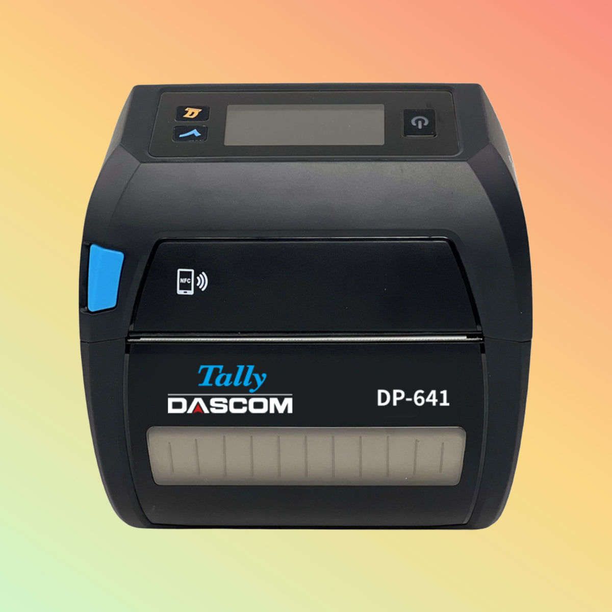 DASCOM DP-641 rugged 4-inch portable direct thermal receipt and barcode label printer with LCD display
