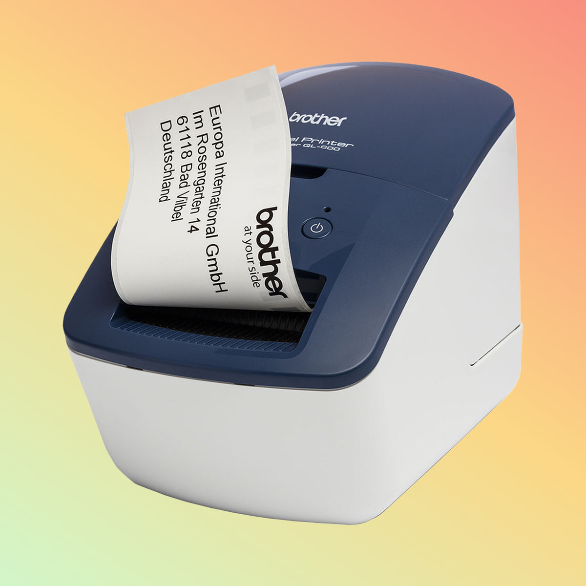 Brother QL-600 USB desktop direct thermal label printer with automatic cutter for office address and barcode labels UAE