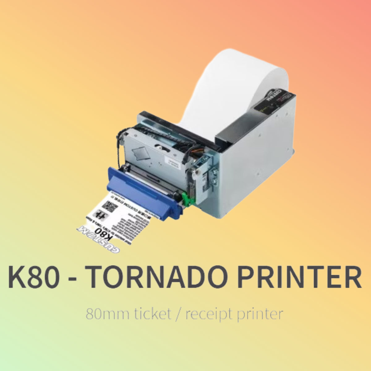 CUSTOM K80 Tornado 80mm Kiosk Receipt & Ticket Printer (915LC011100300) | NEOTECH® UAE