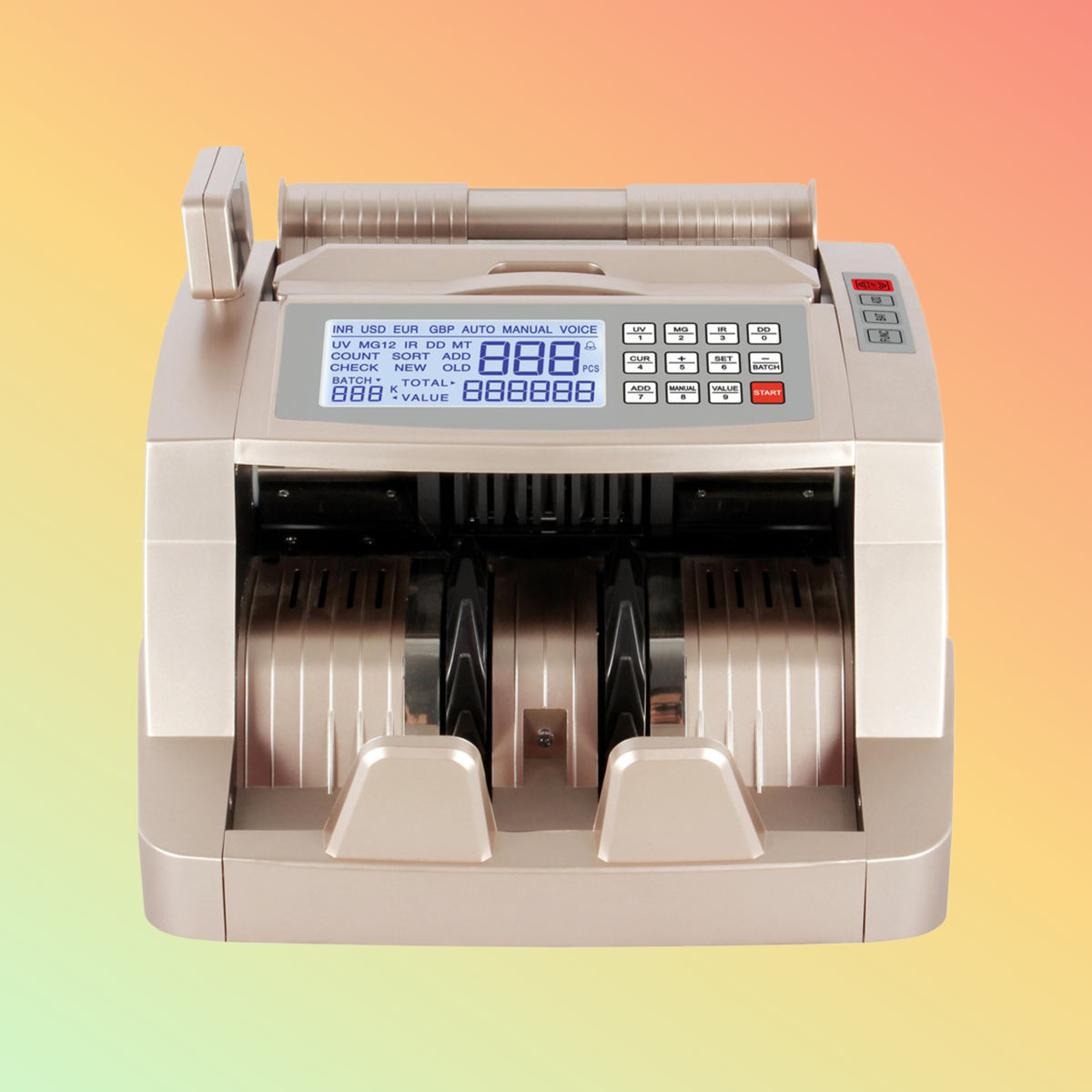 NOGTEK AL-5500A desktop banknote counter with 1000 notes per minute counting speed