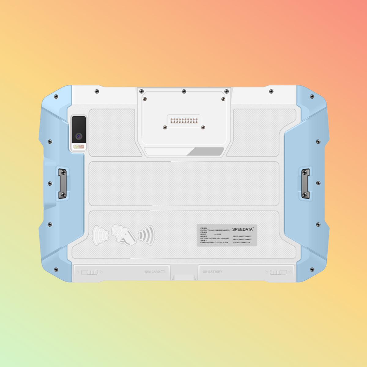 Newland NQuire 10 Trygon black Android tablet front touchscreen display