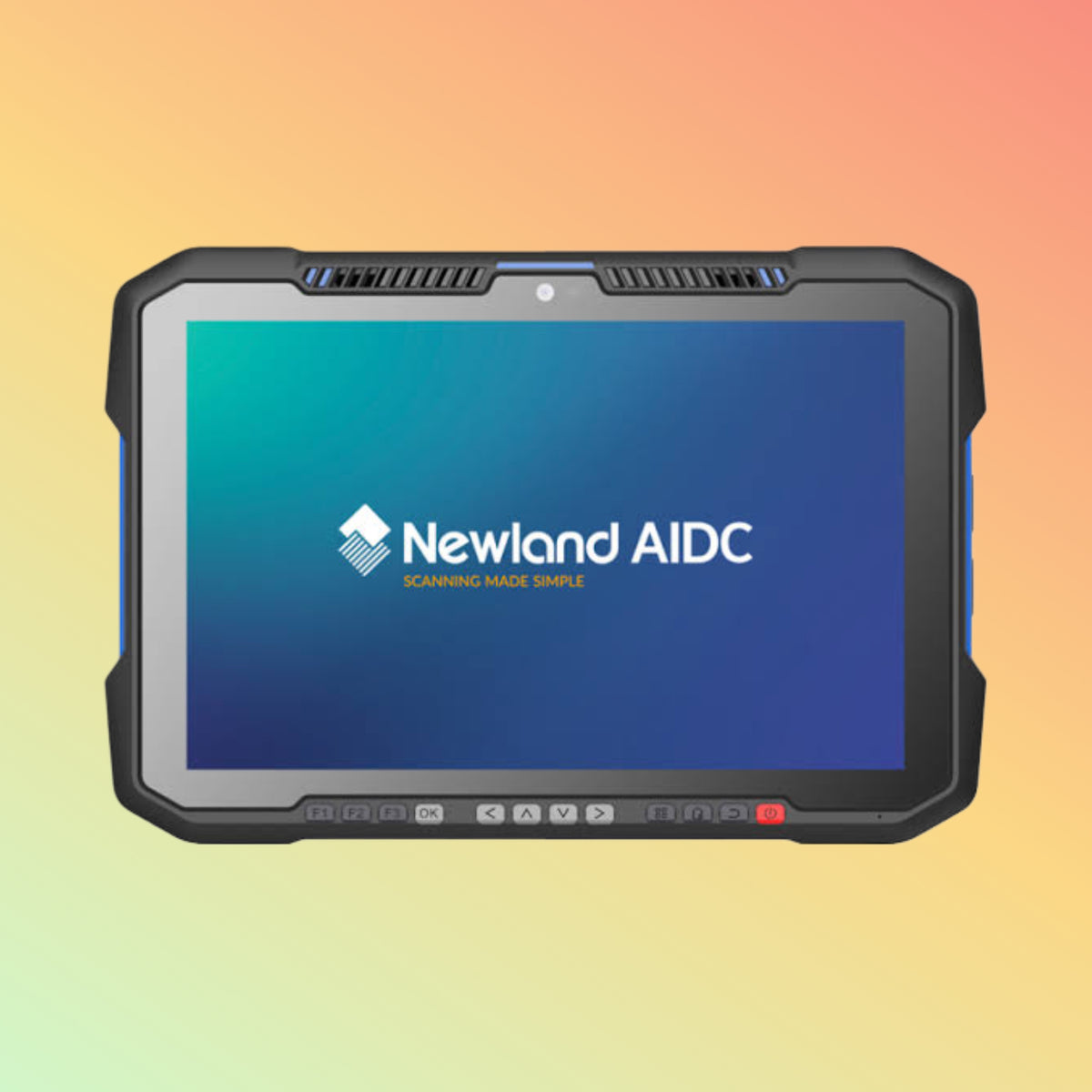 Newland NQuire 10 Trygon black rugged tablet side profile and physical controls