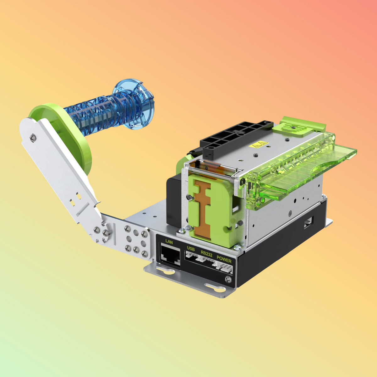 Cashino KP-302 thermal printer mechanism side housing