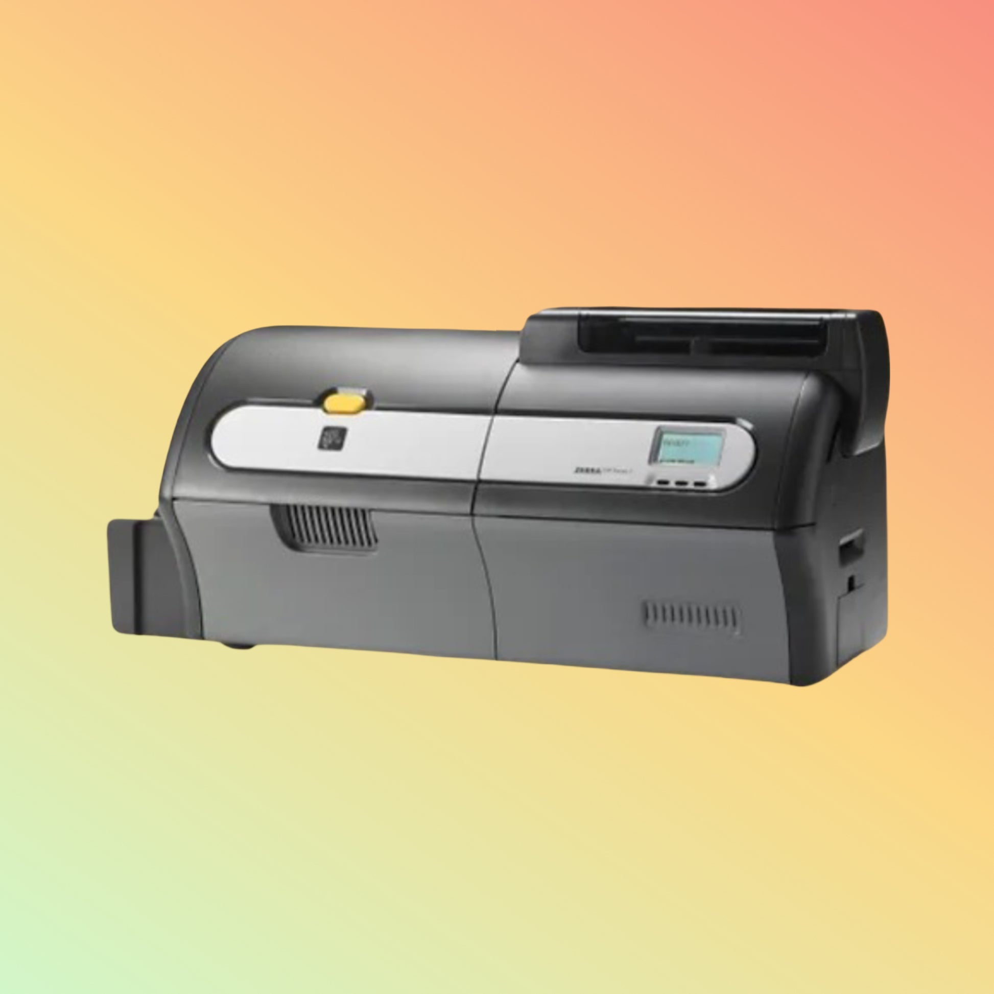 Zebra ID printer with ribbon and laminator module