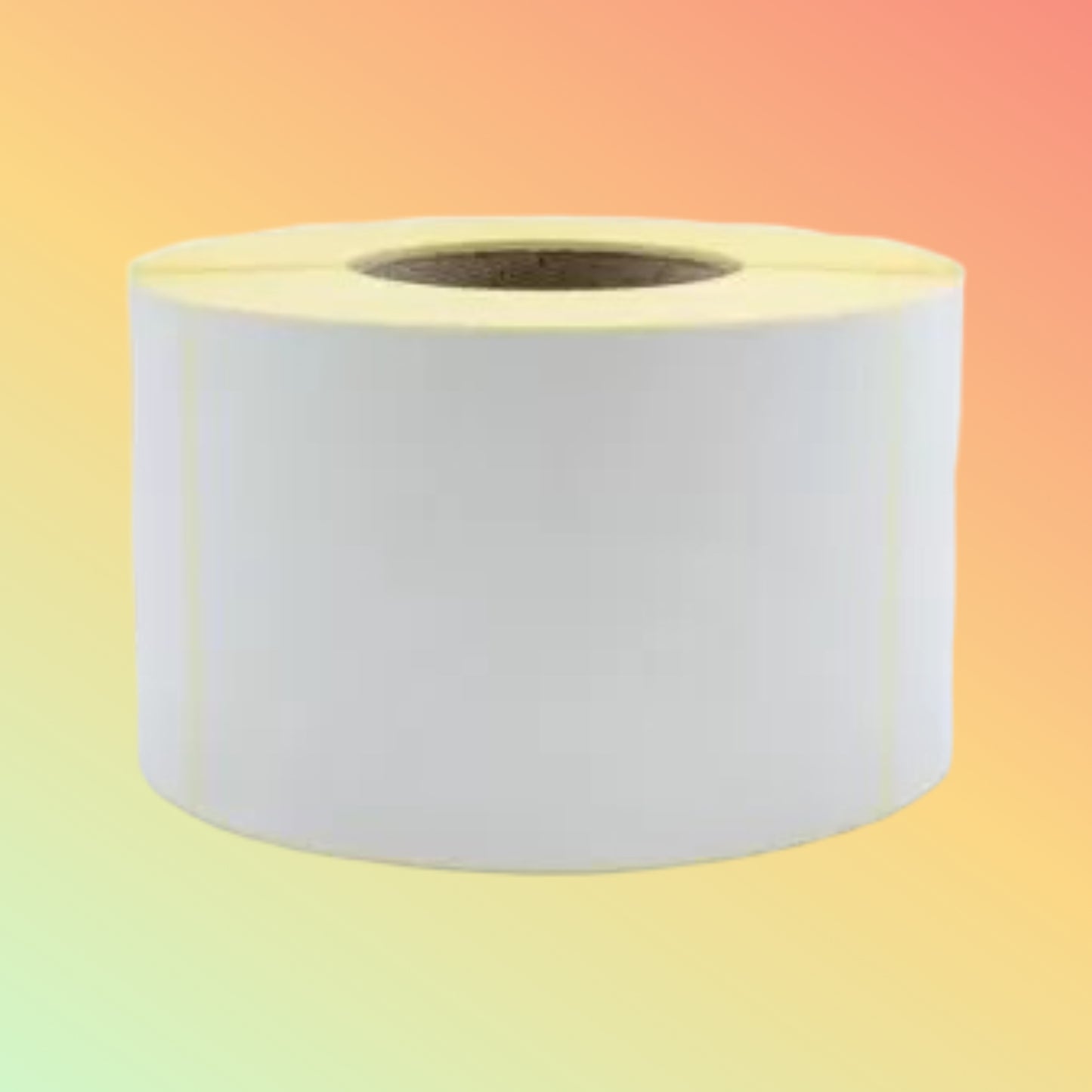 Roll of white paper on a gradient background