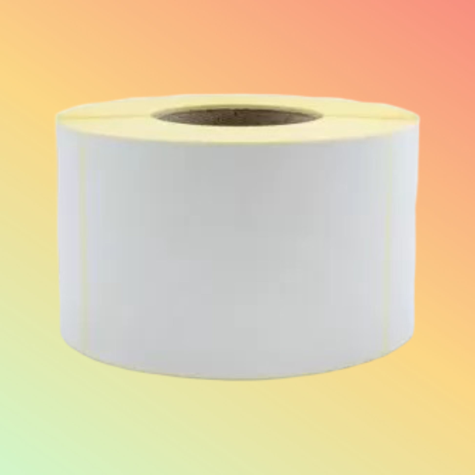 Roll of white paper on a gradient background