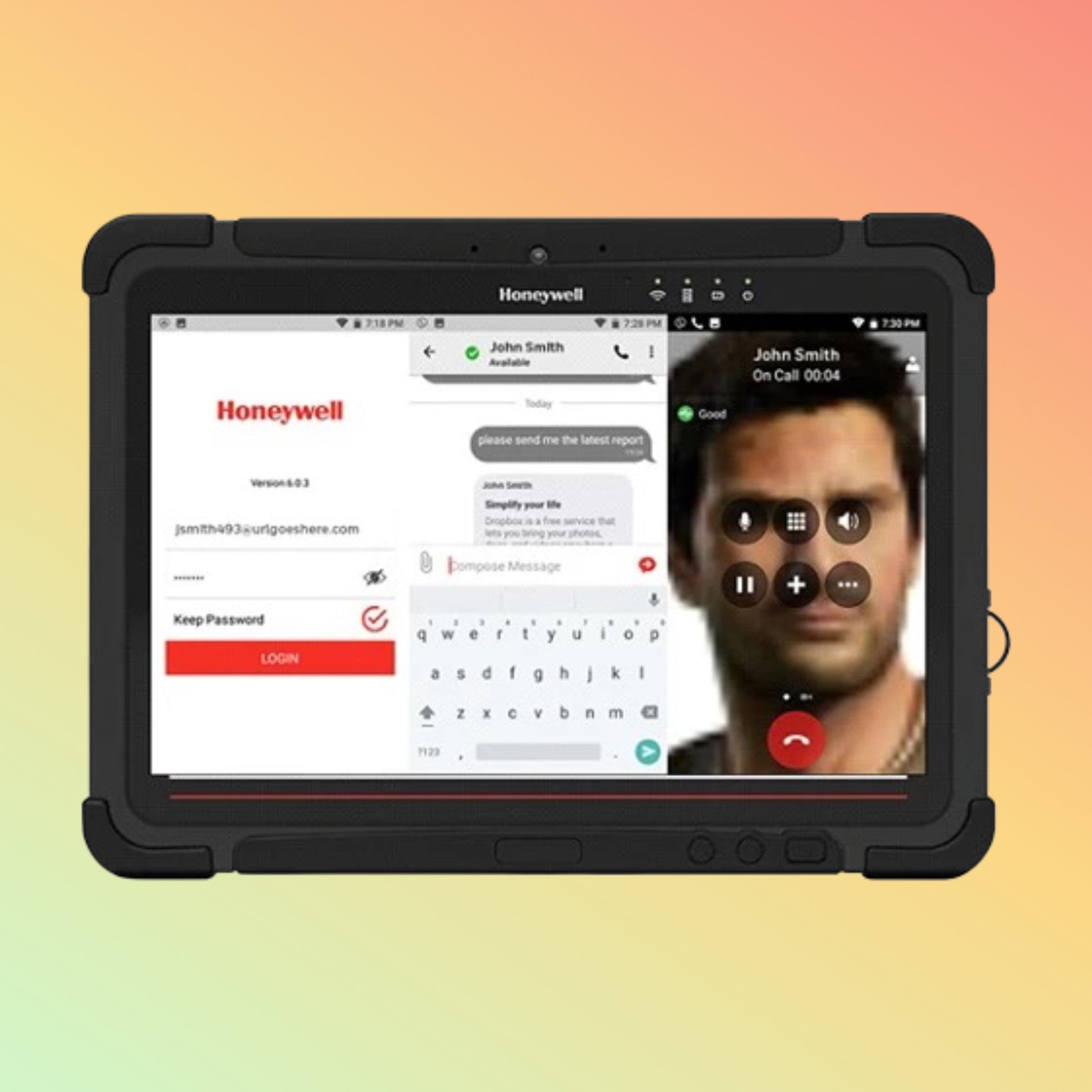 جهاز كمبيوتر محمول متين من هانيويل RT10W