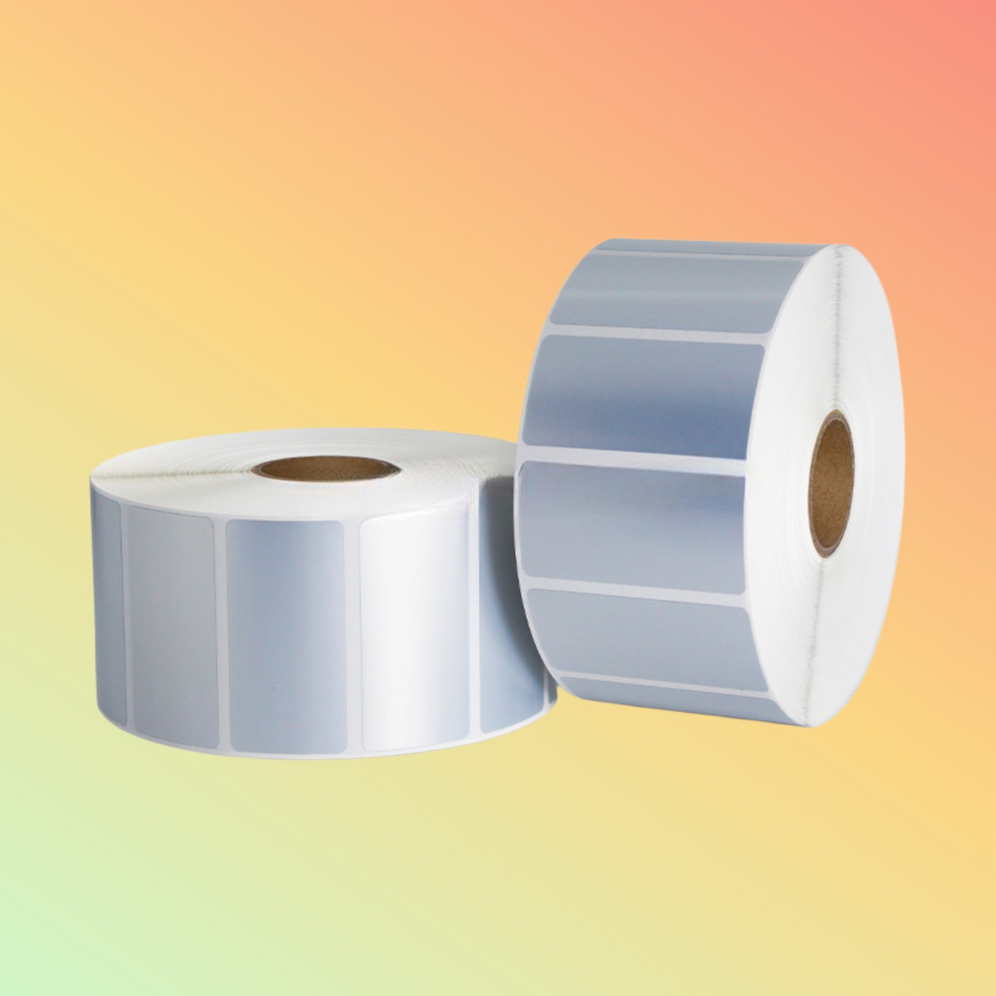 PET Silver PP Synthetic Label 38mm x 25mm 1000 Labels Roll UAE | NEOTECH®
