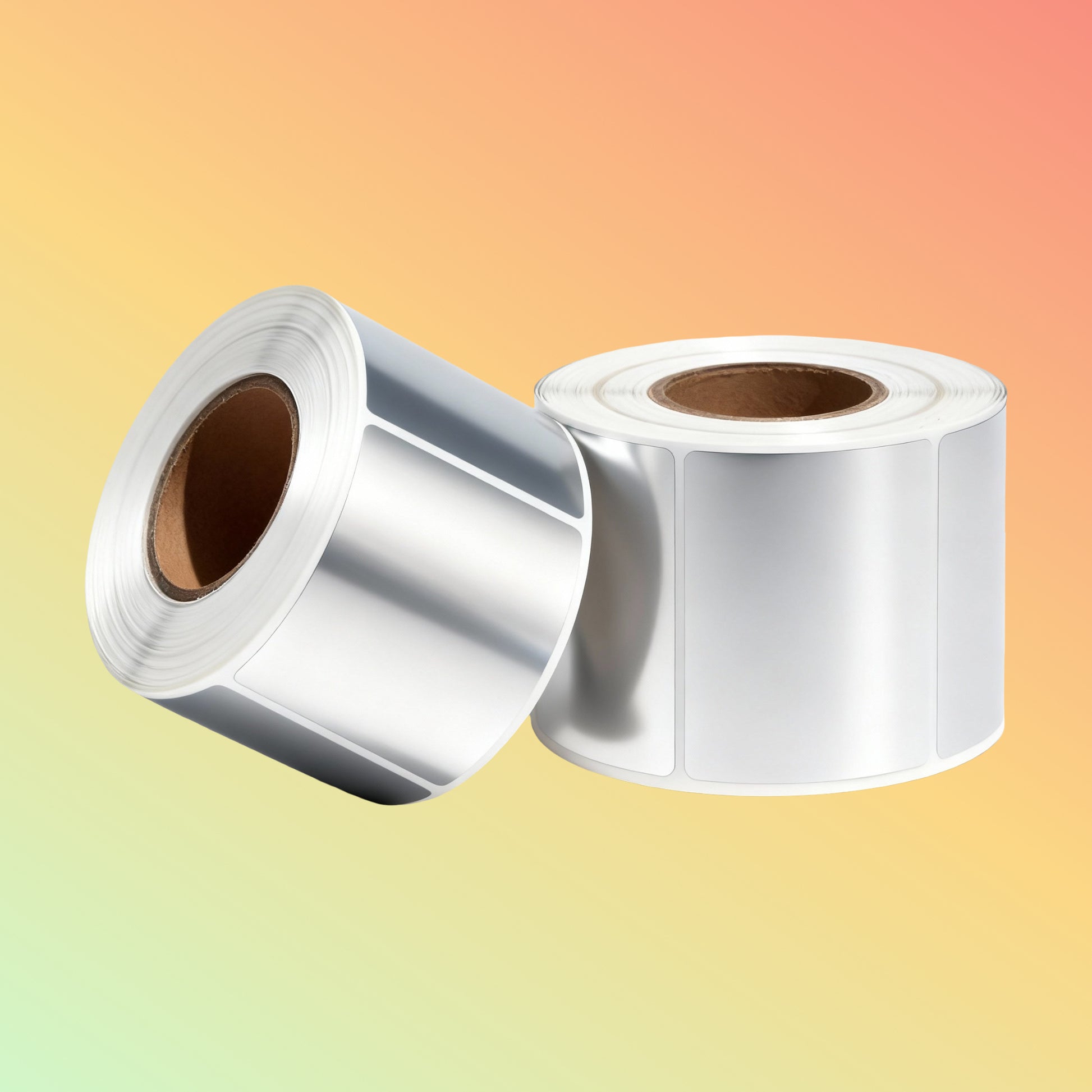 PET Silver PP Synthetic Label 38mm x 25mm 1000 Labels Roll UAE | NEOTECH®