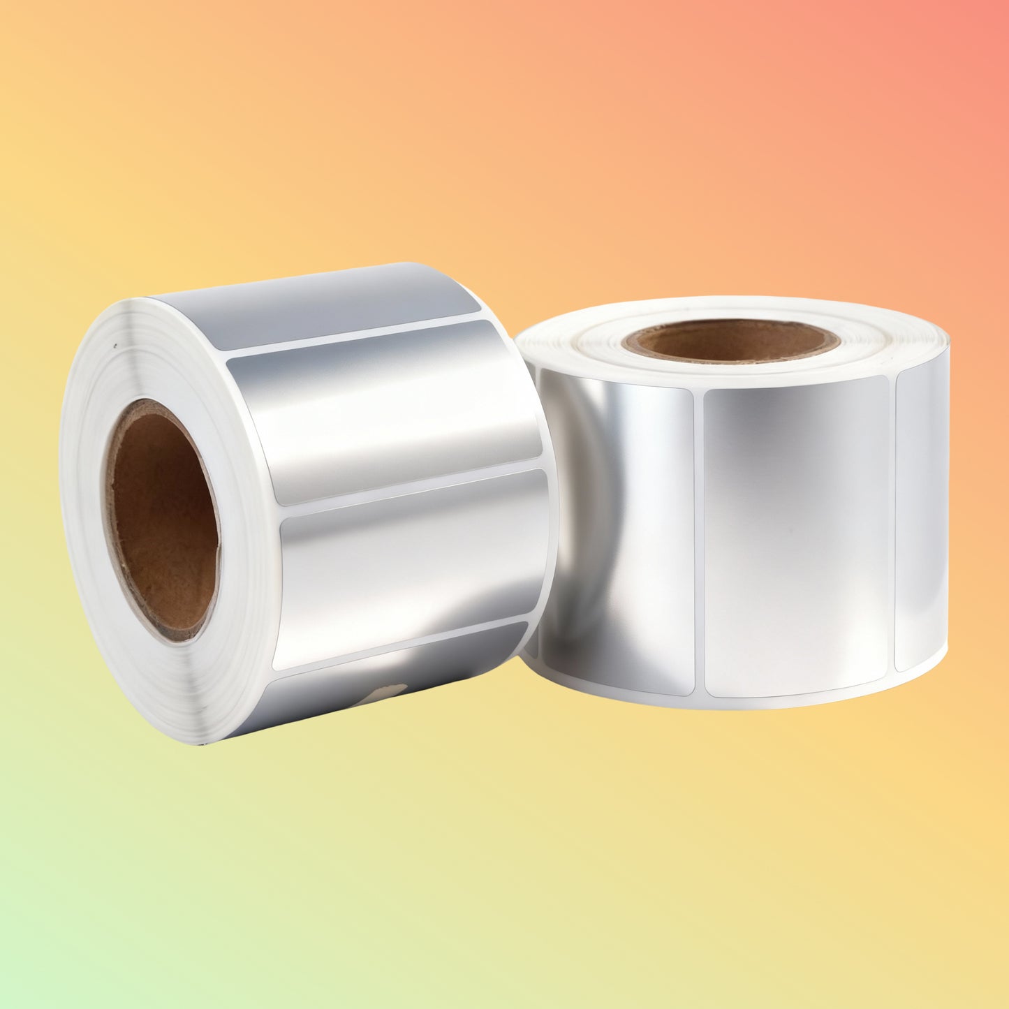 PET Silver PP Synthetic Label 38mm x 25mm 1000 Labels Roll UAE | NEOTECH®