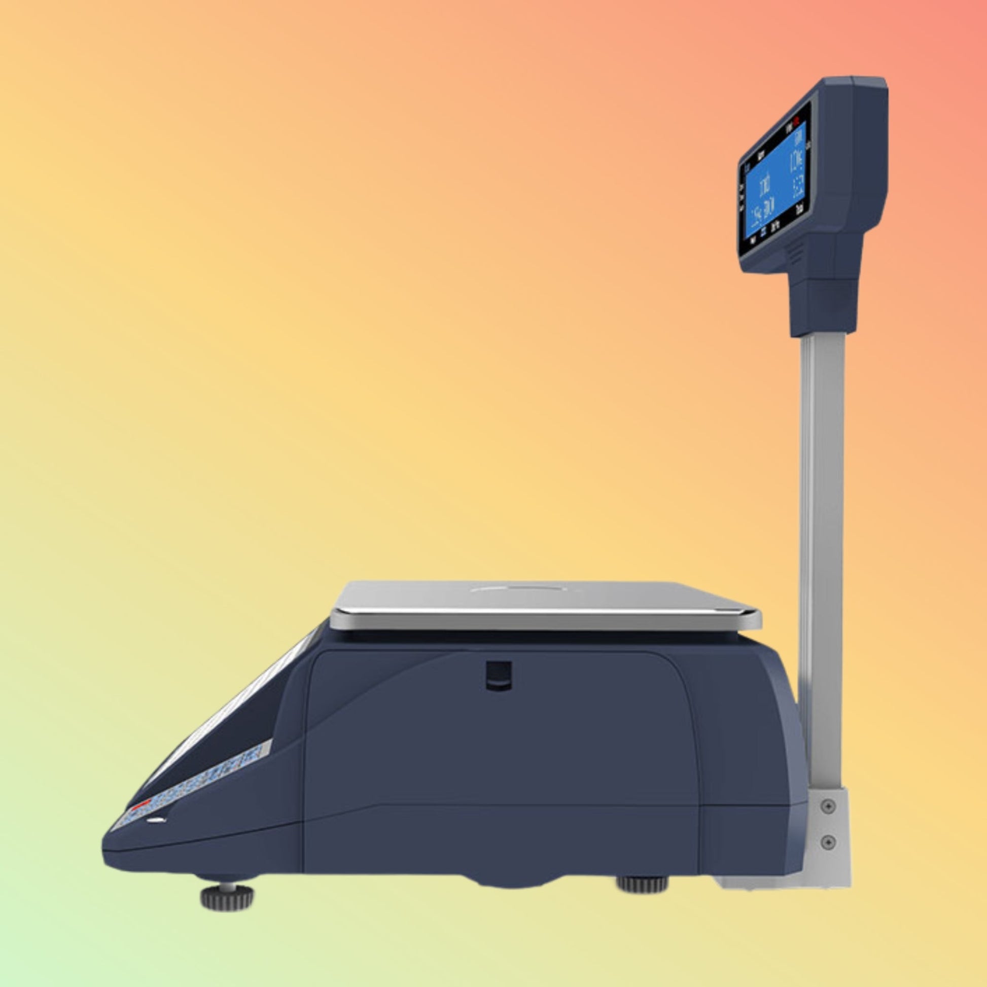 "Aclas LS6X Label Scale with customizable barcode label printing feature"