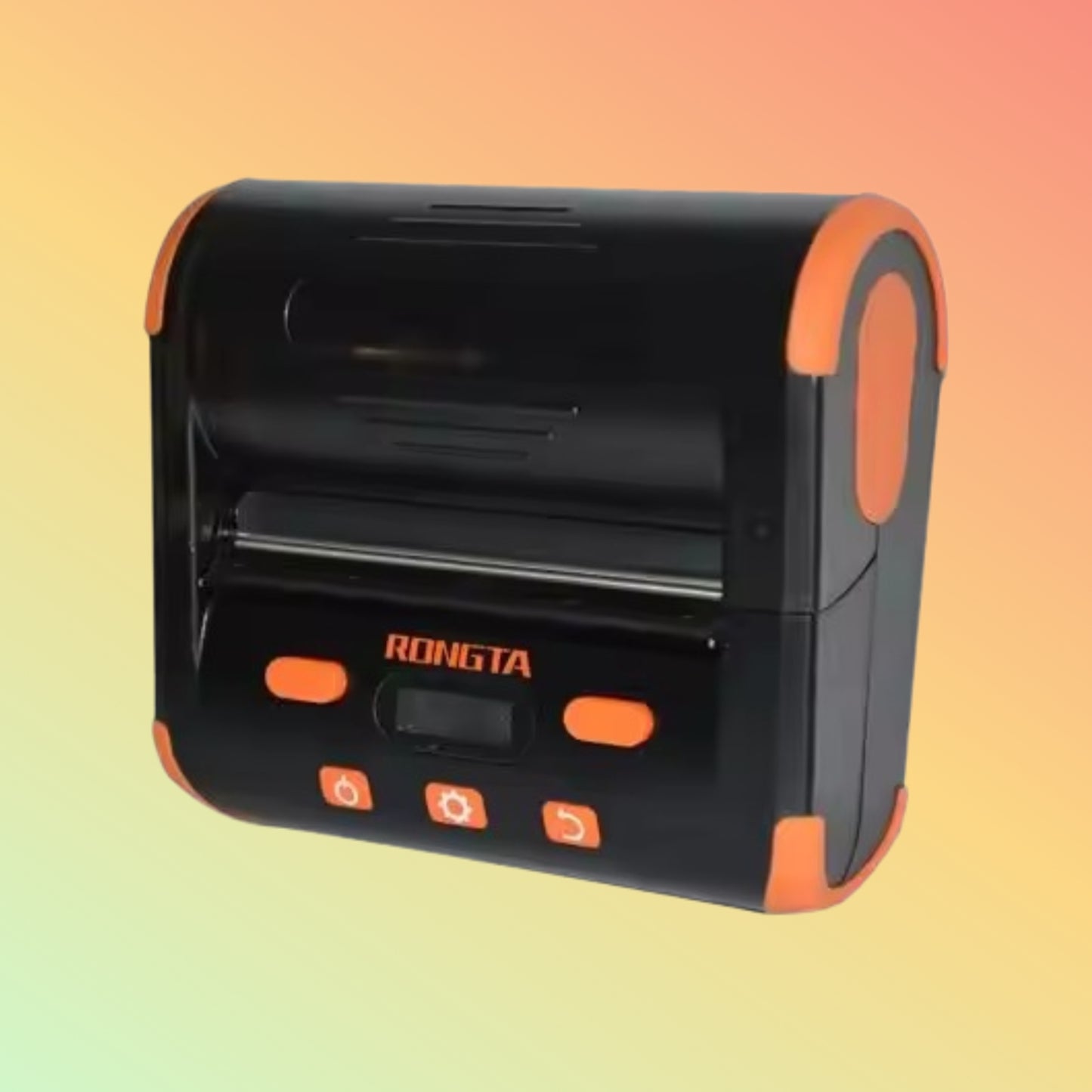 "Battery-powered Rongta RPP004 printer displaying fast charging capabilities."
